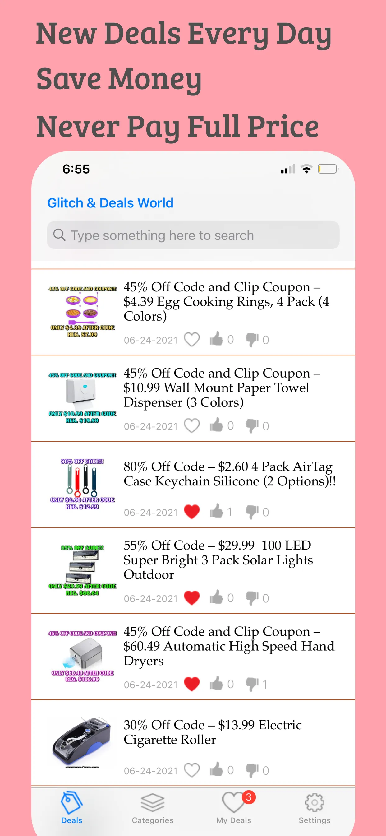 Glitch & Deals World iphone screenshot 1