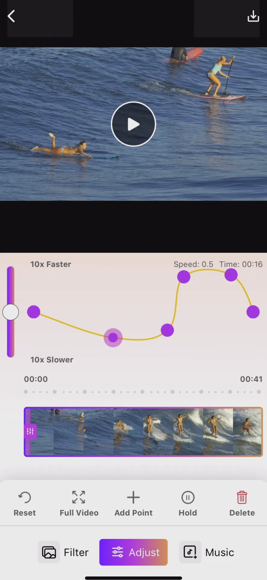 SloMo Slow Motion Video Editor iphone screenshot 1