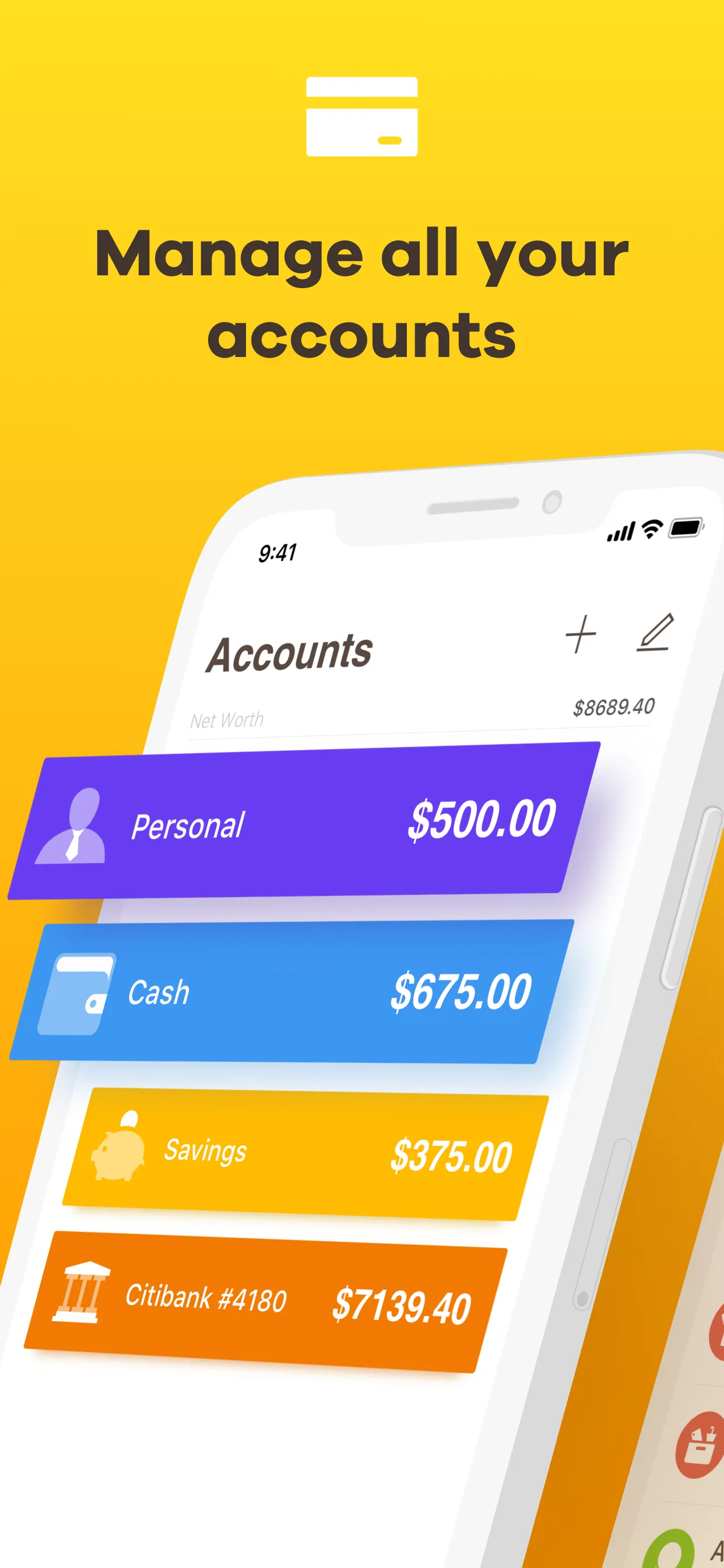 Checkbook - Account Tracker iphone screenshot 1