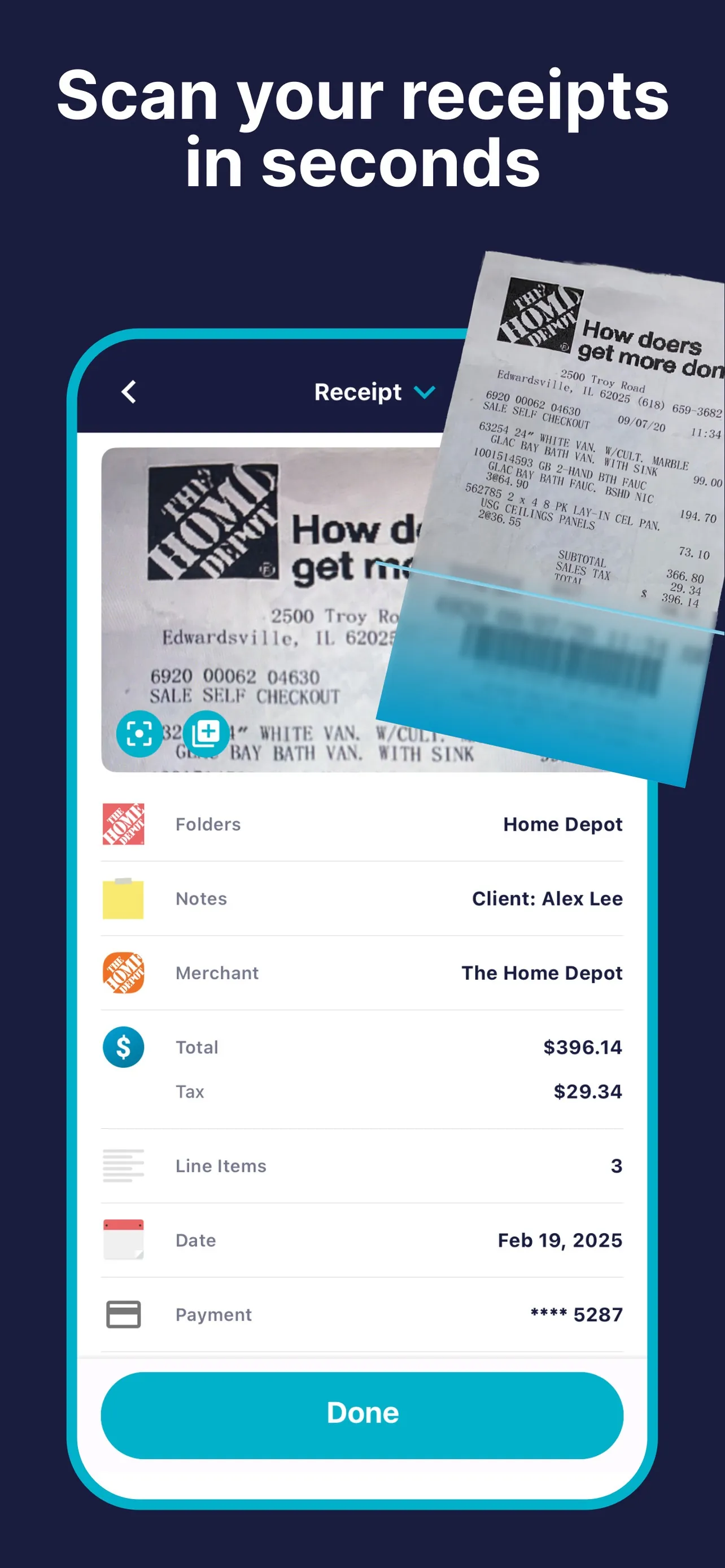 SimplyWise: Receipts, Expenses iphone screenshot 2