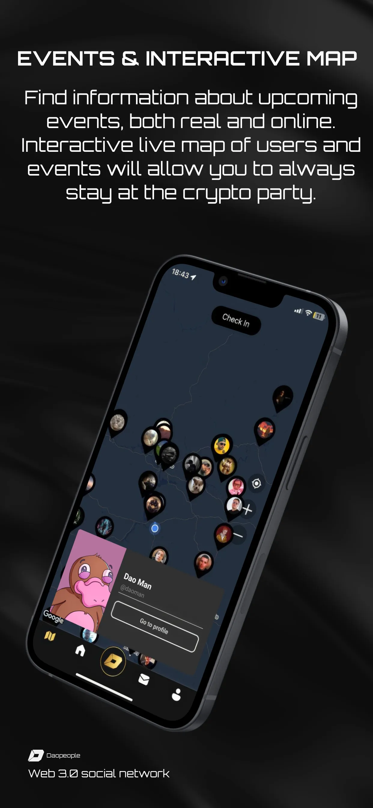 DAOPEOPLE: web3 social network iphone screenshot 3