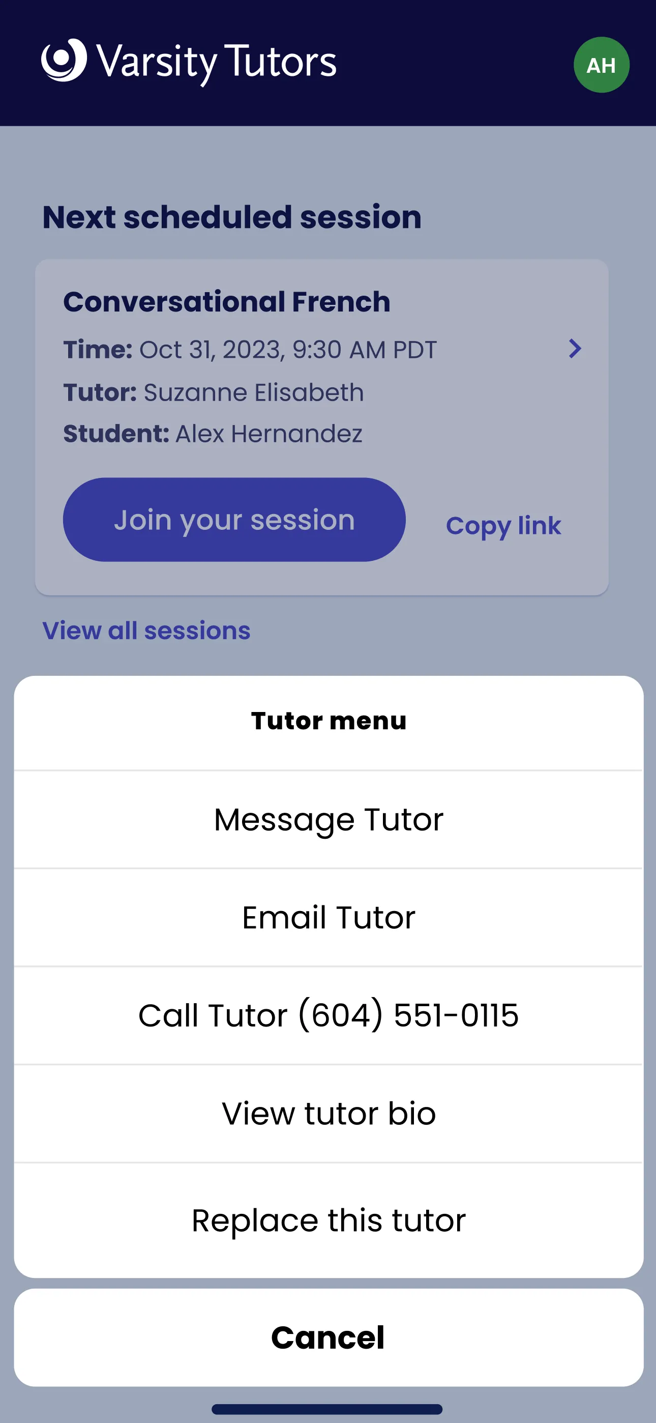 Varsity Tutors Live Tutoring iphone screenshot 4