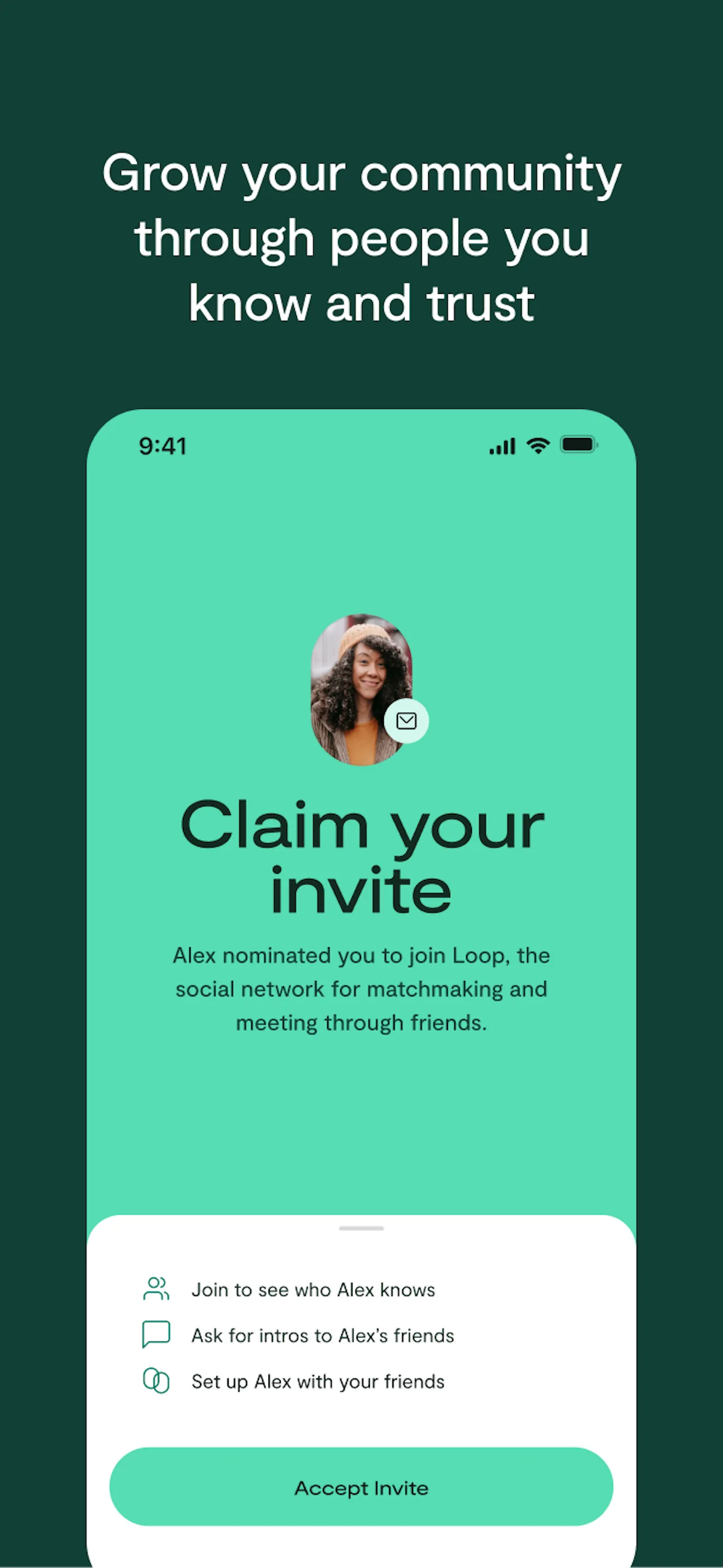 Loop: The Matchmaking App iphone screenshot 7