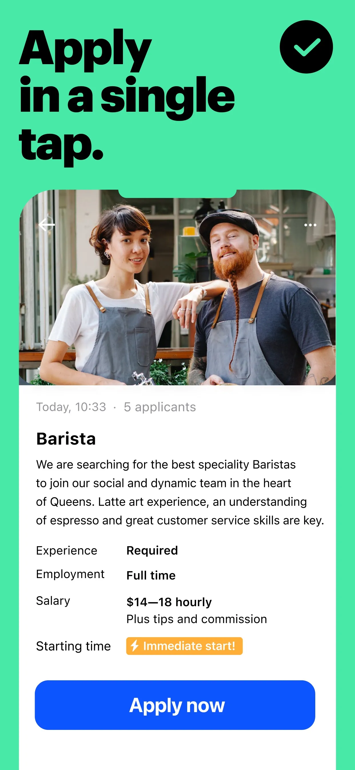 JOB TODAY: #1 Hiring App iphone screenshot 3
