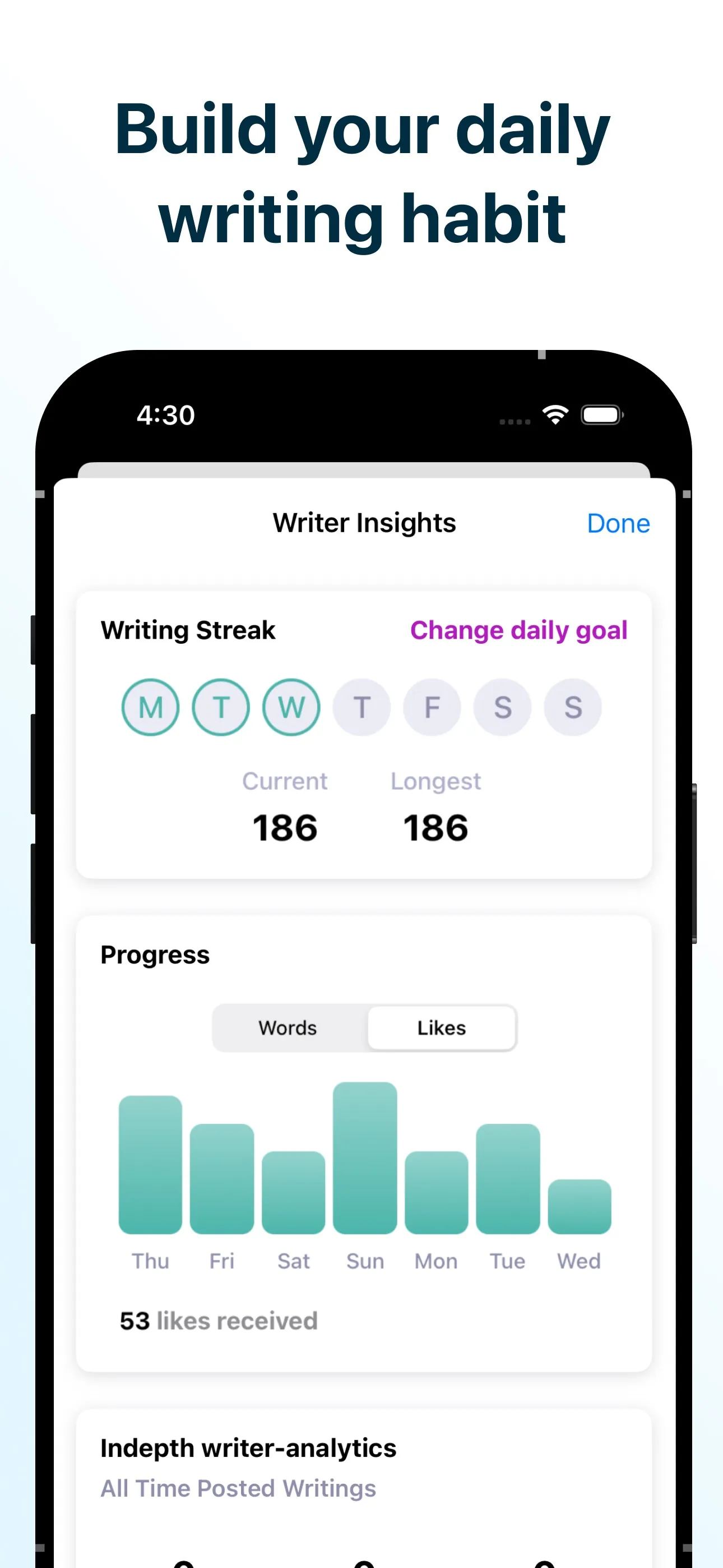 Daily Prompt: Creative Writing iphone screenshot 4