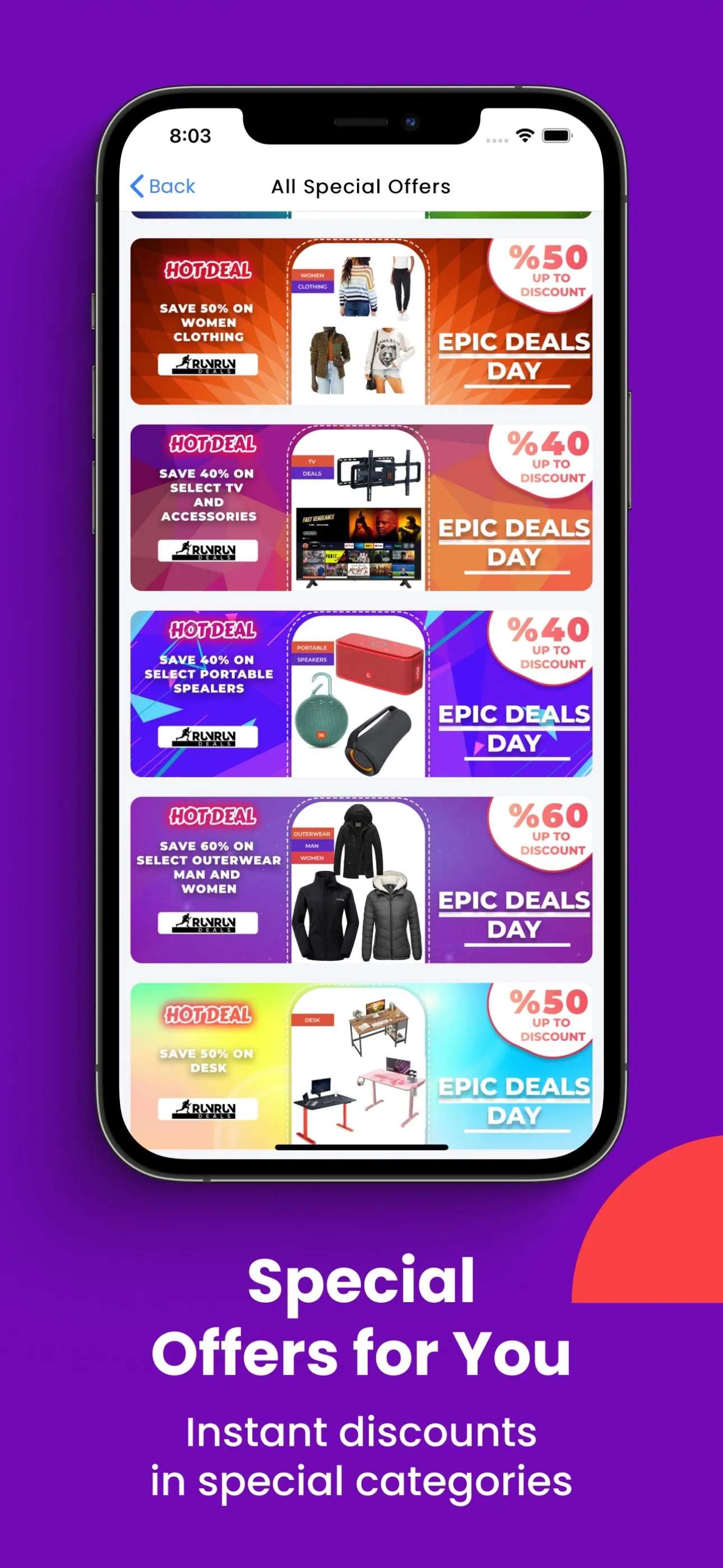 Run Run Deals – Coupons & Deal iphone screenshot 6