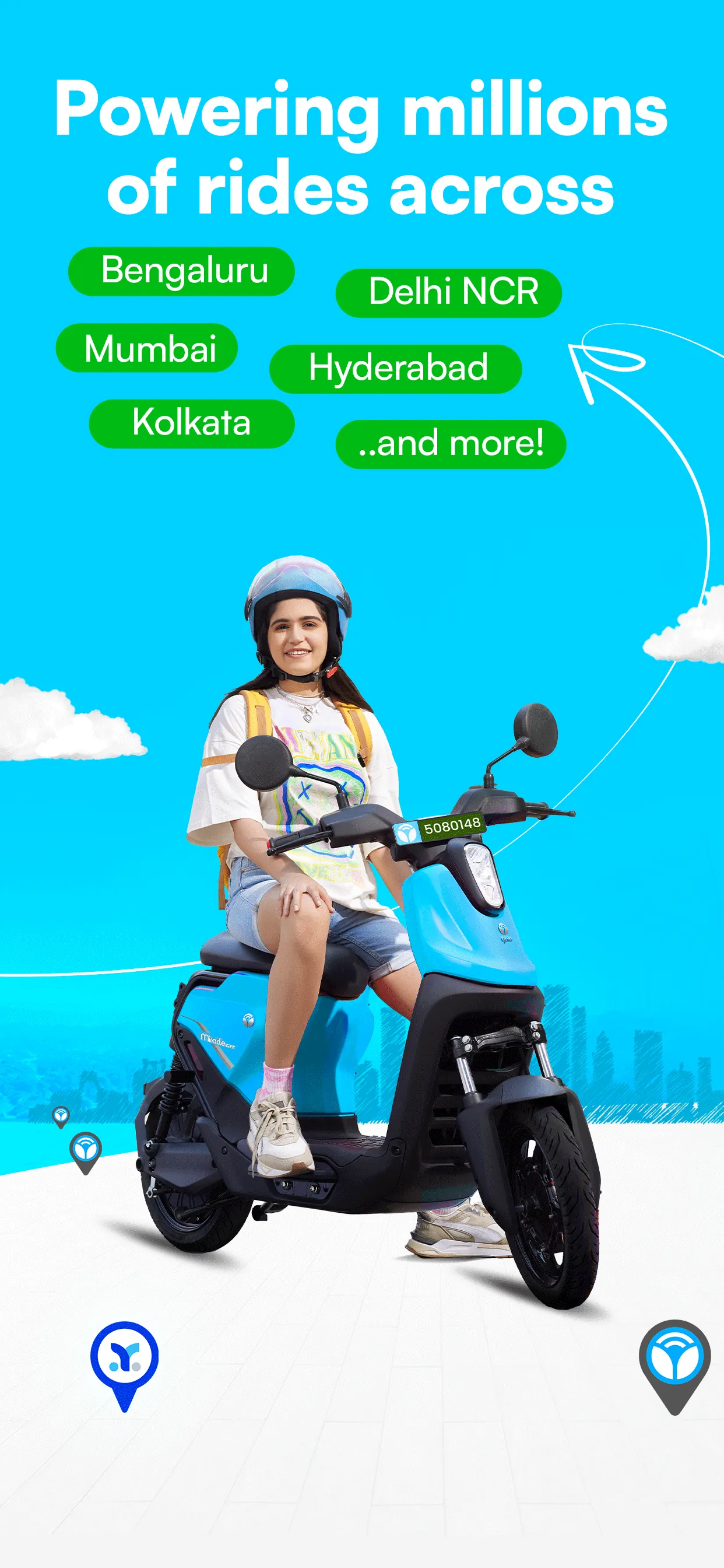 Yulu - top eBike sharing app iphone screenshot 1