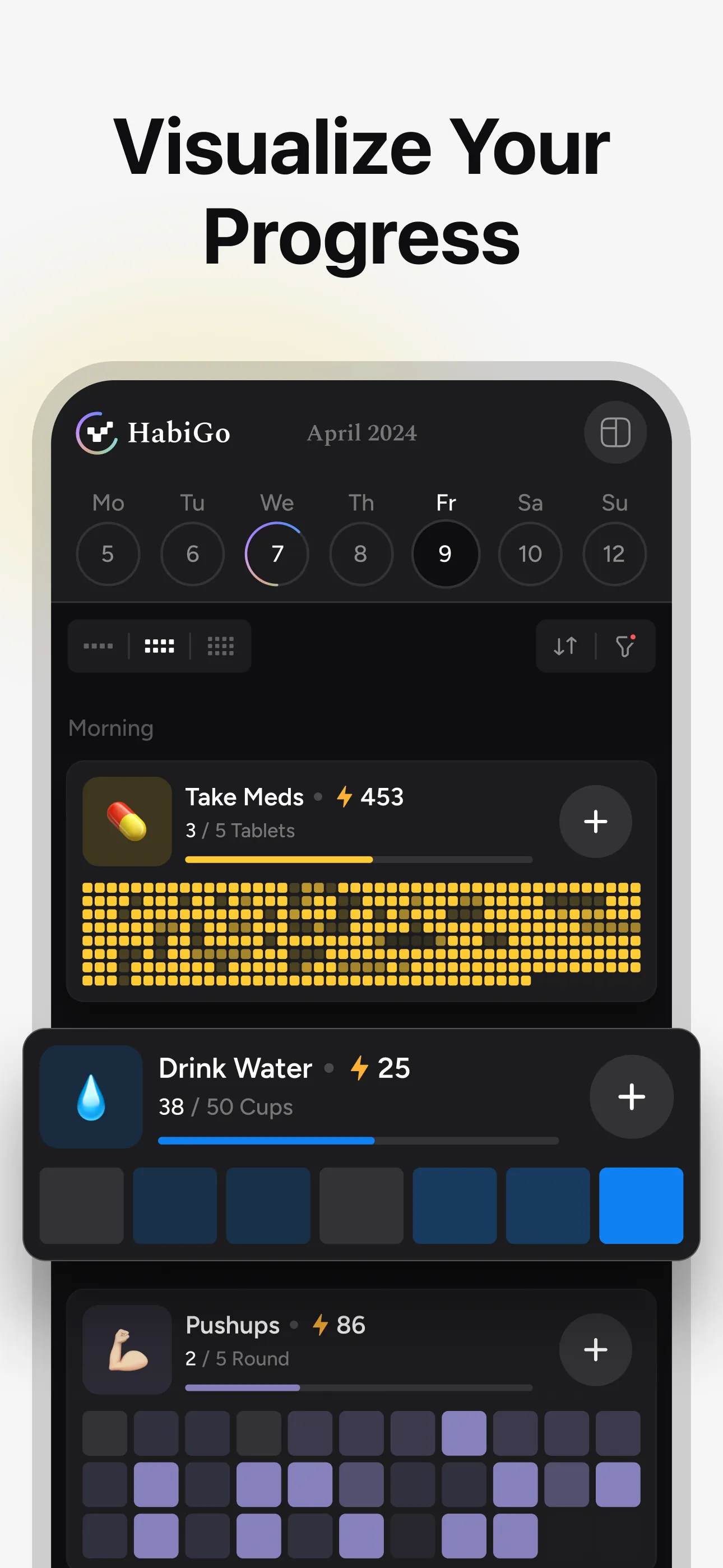 Daily Habit Tracker - HabiGo iphone screenshot 2