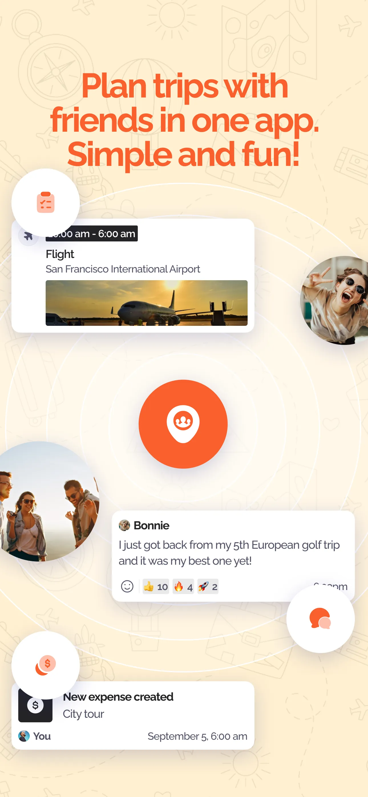 Frienzy: Group Travel Planner iphone screenshot 1