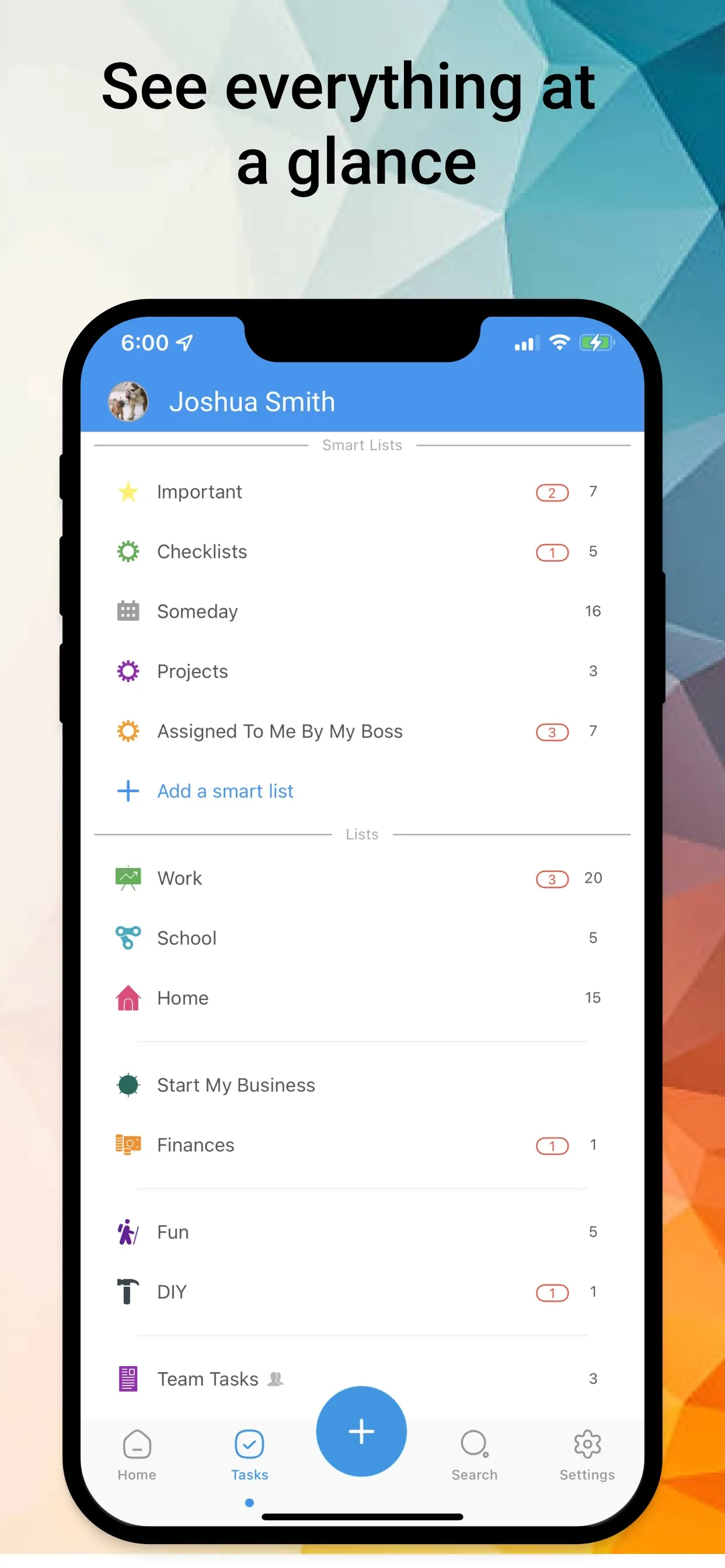 TaskFire : To-Do List & Tasks iphone screenshot 2