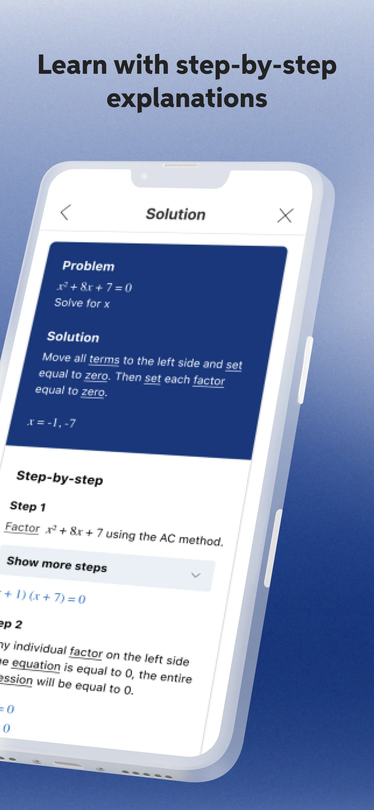 Mathway: Math Problem Solver iphone screenshot 2