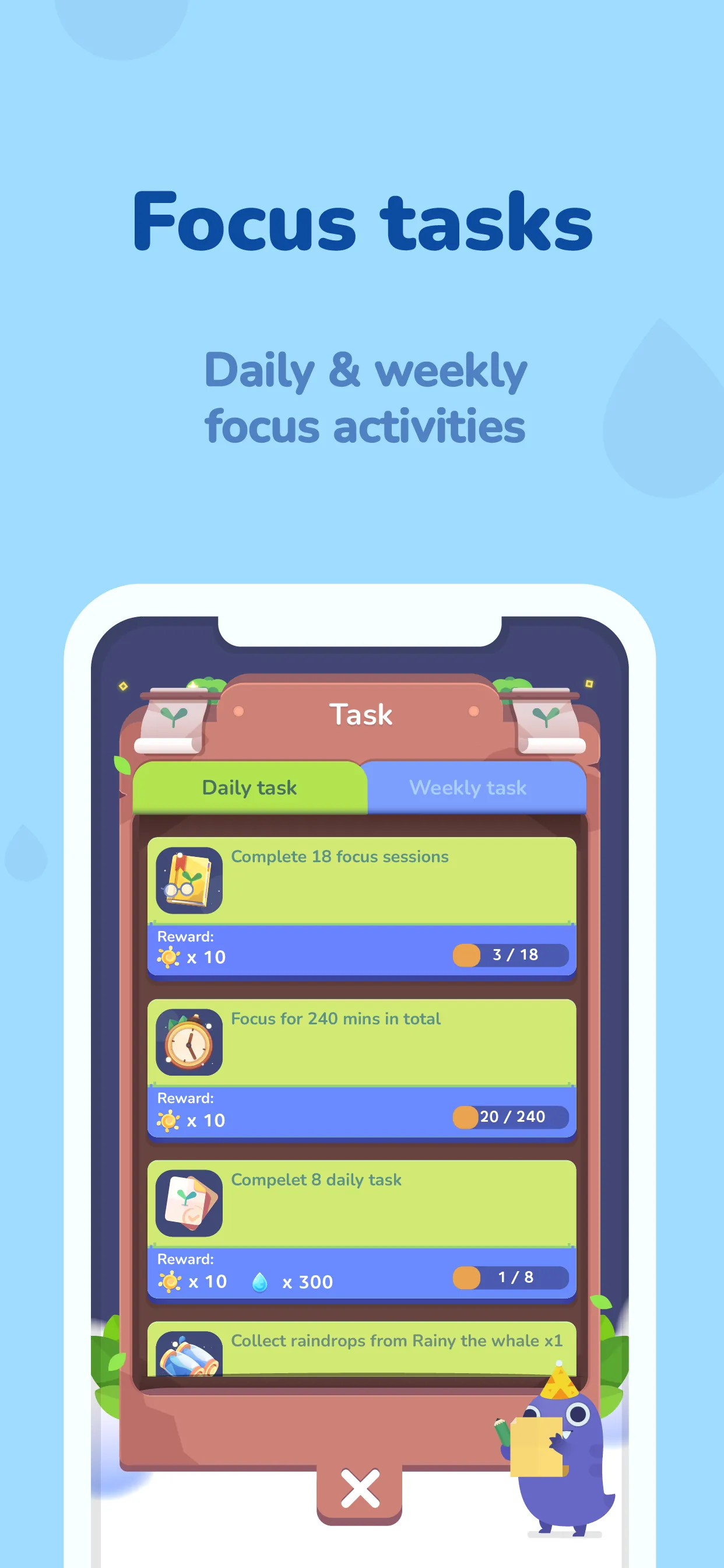 Focus Plant: Forest phone lock iphone screenshot 9