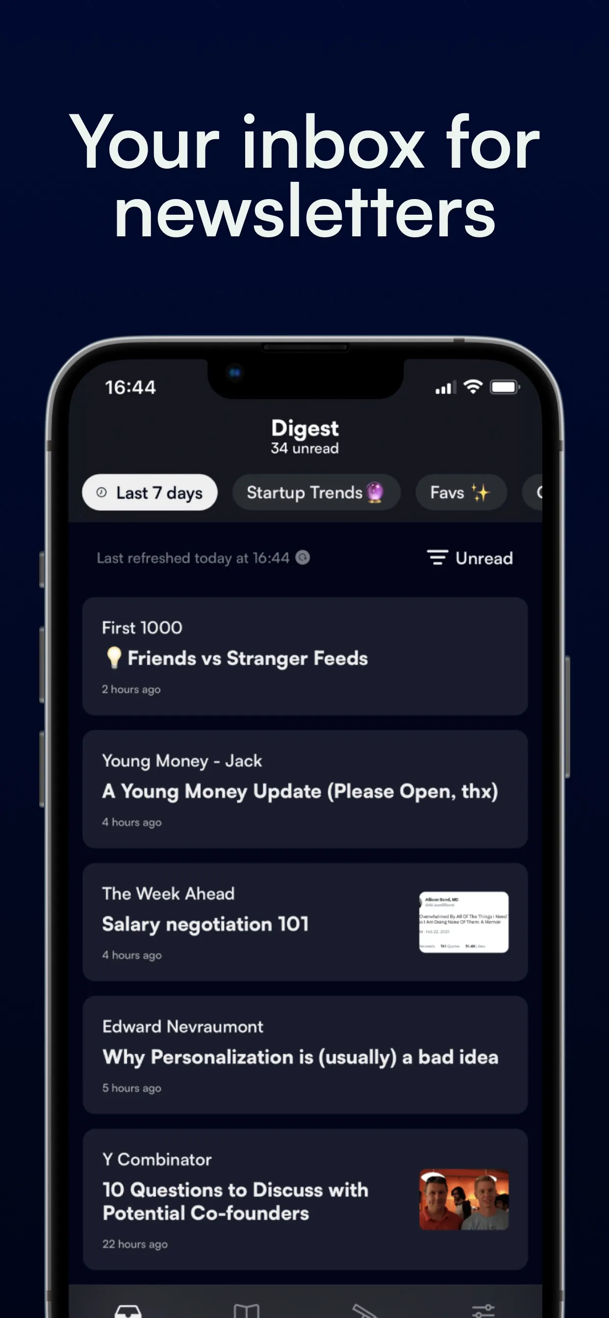 Newsletter Reader by Meco iphone screenshot 1