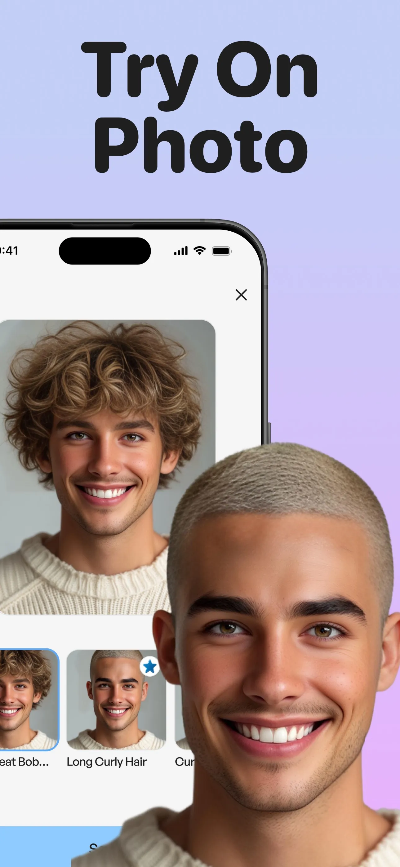 AI Hairstyle Color Changer iphone screenshot 3