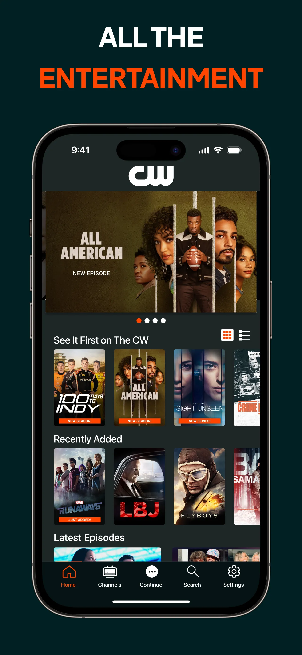 The CW iphone screenshot 1
