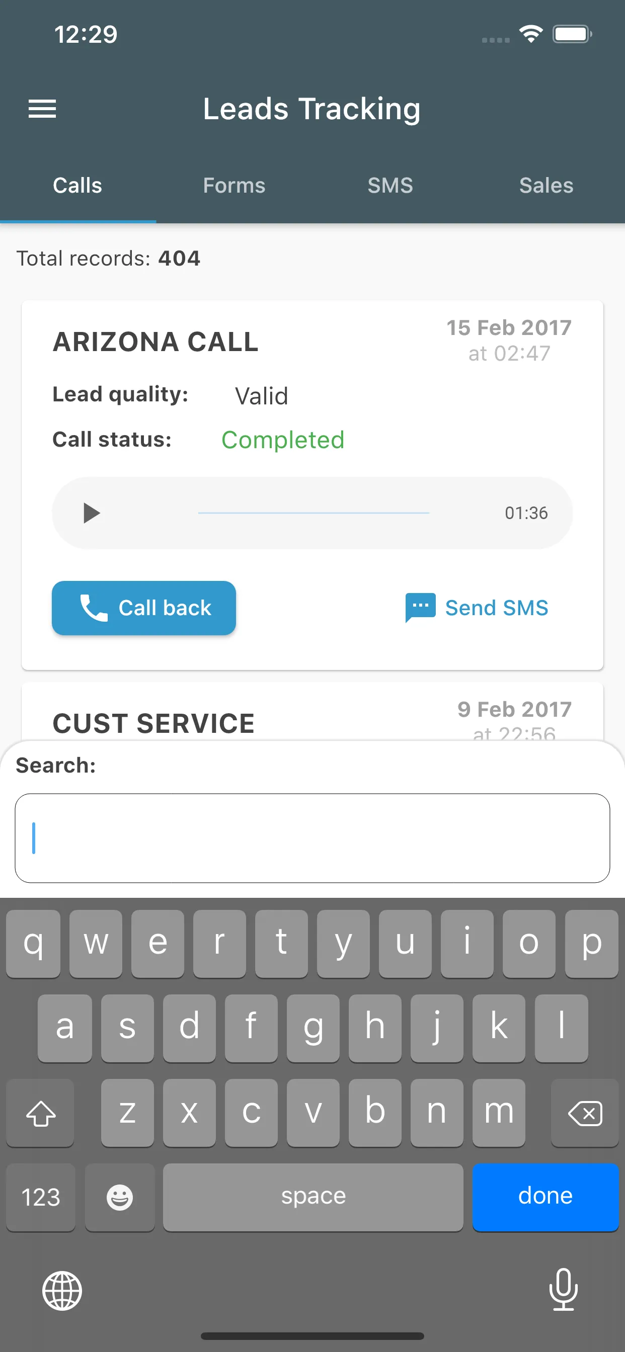 CRM Mobile by SeoSamba iphone screenshot 4