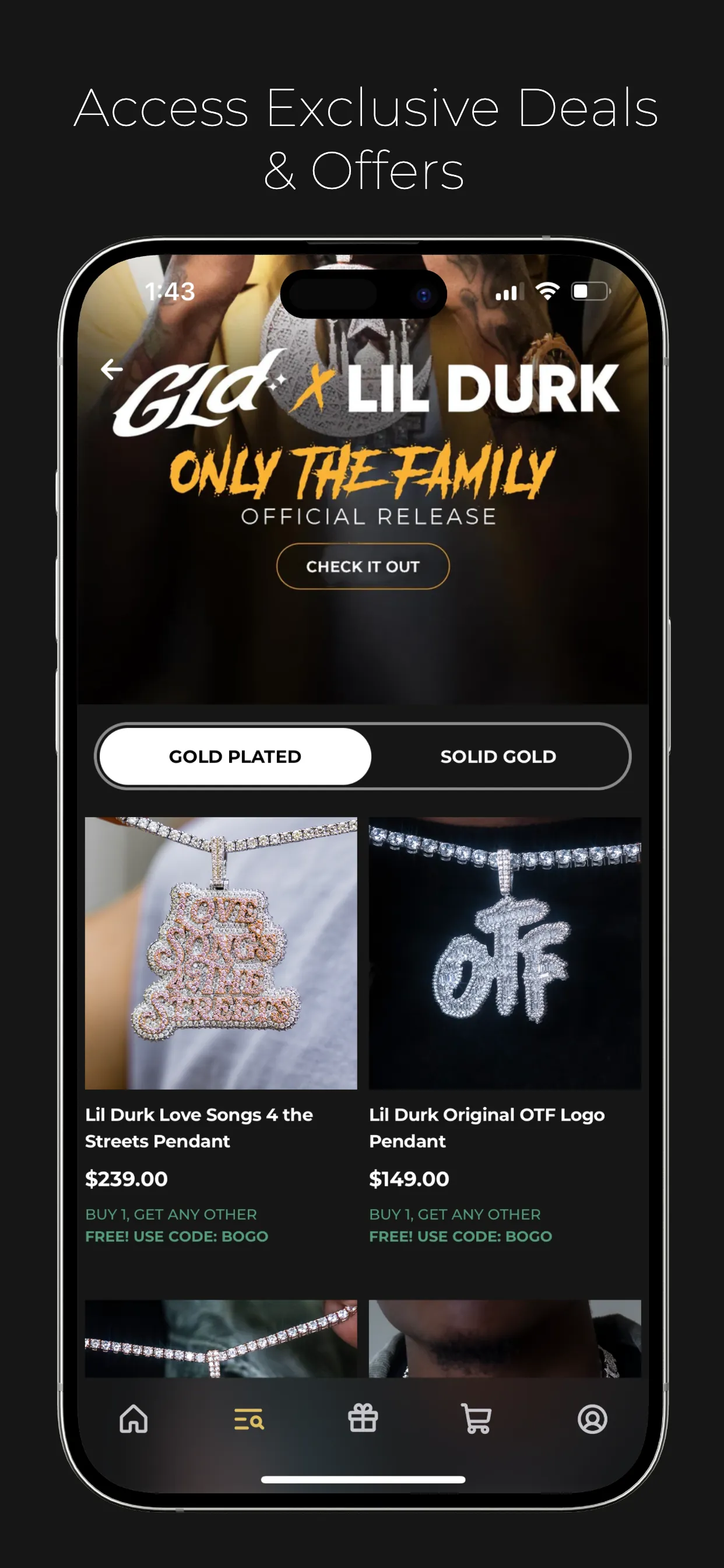The GLD Shop iphone screenshot 3