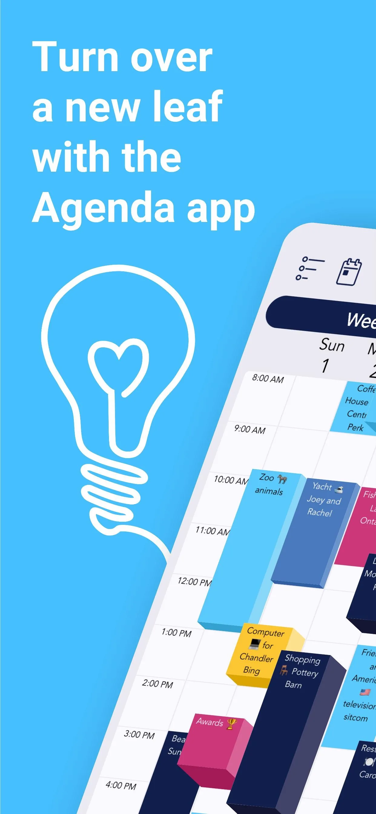 Weekly schedule: plan your day iphone screenshot 1