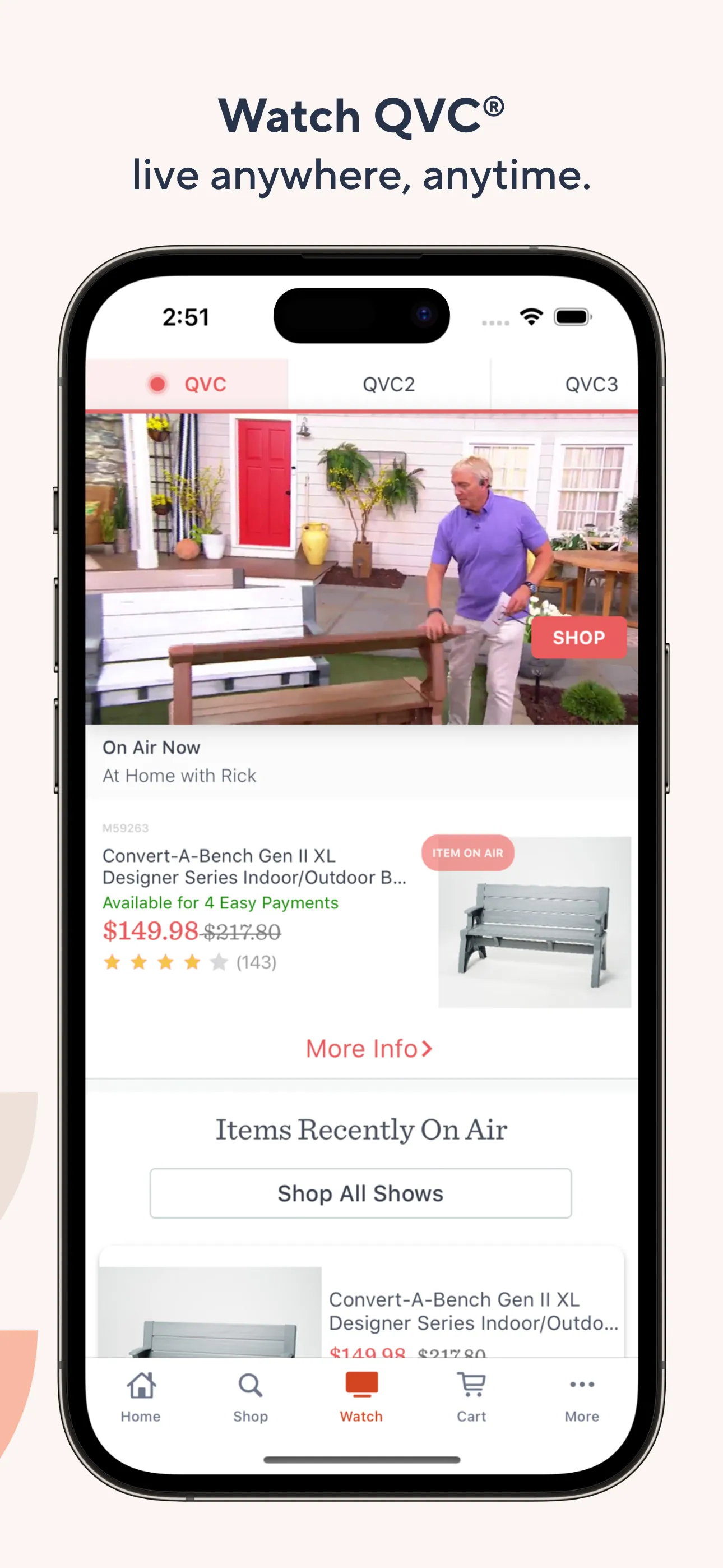 QVC Mobile Shopping (US) iphone screenshot 3