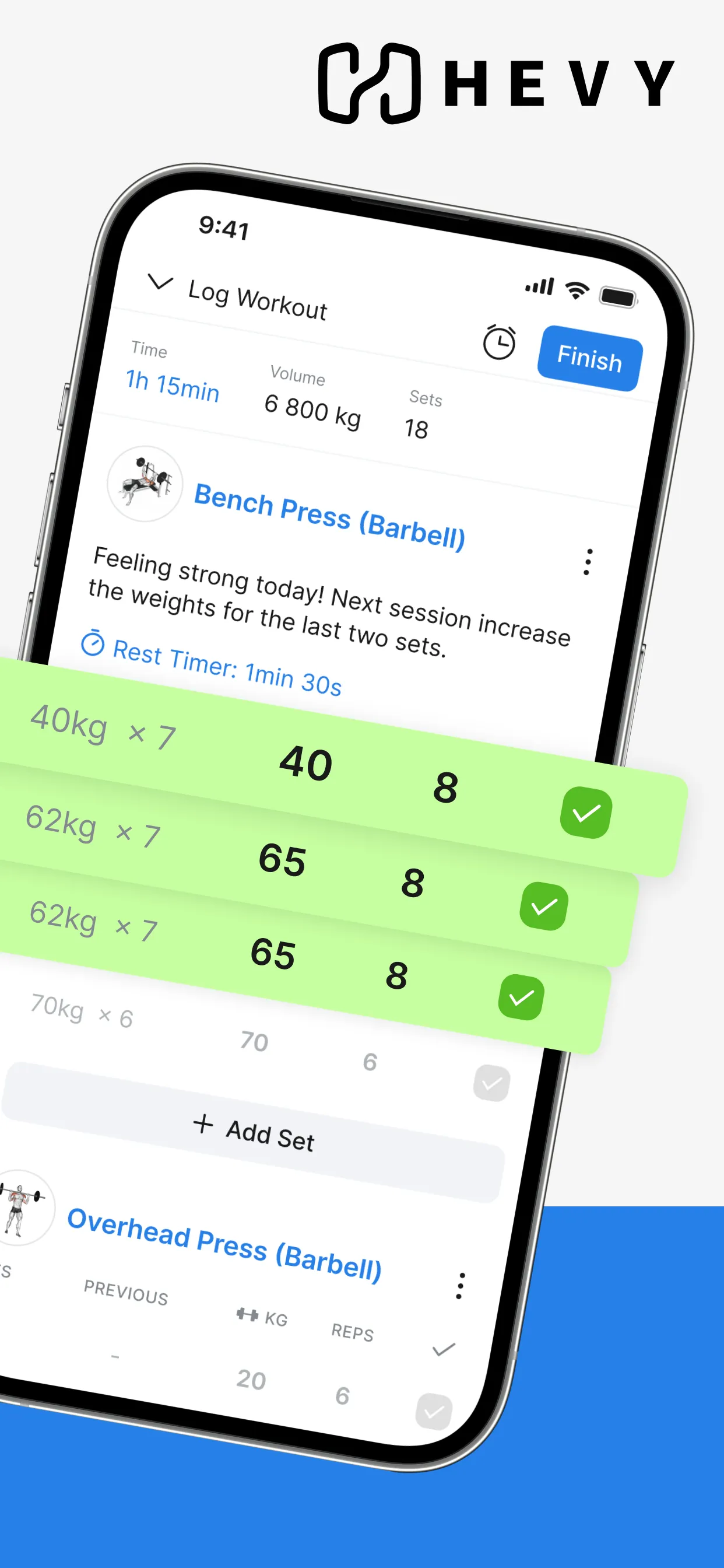 Hevy - Workout Tracker Gym Log iphone screenshot 2