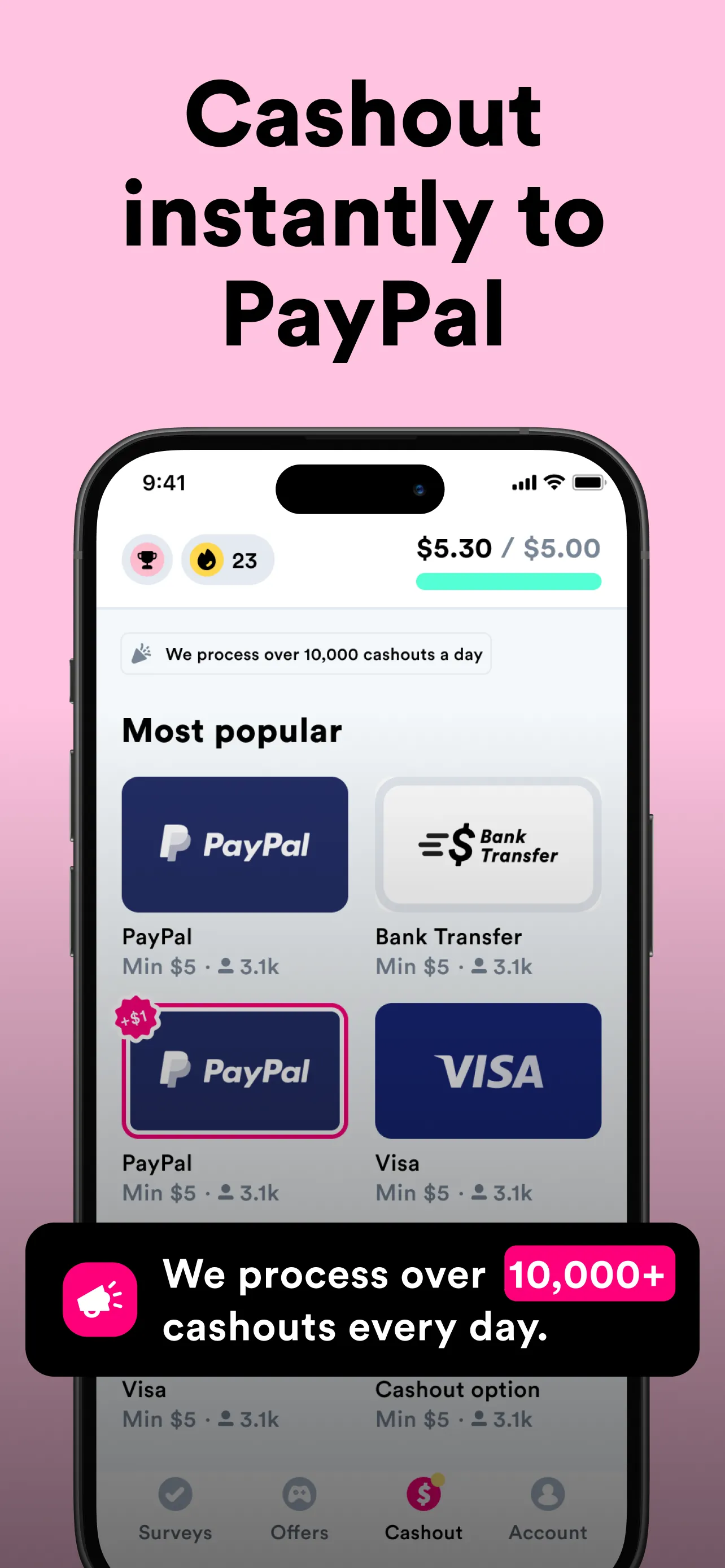 Survey Pop: Make money fast! iphone screenshot 3