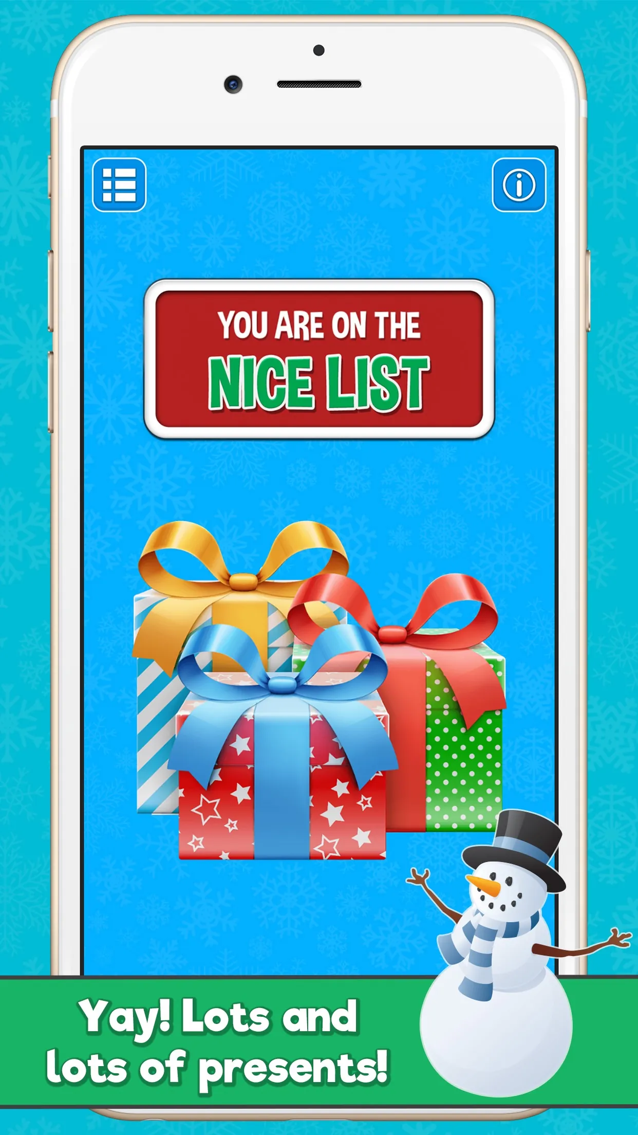 Santa's Naughty or Nice List iphone screenshot 3