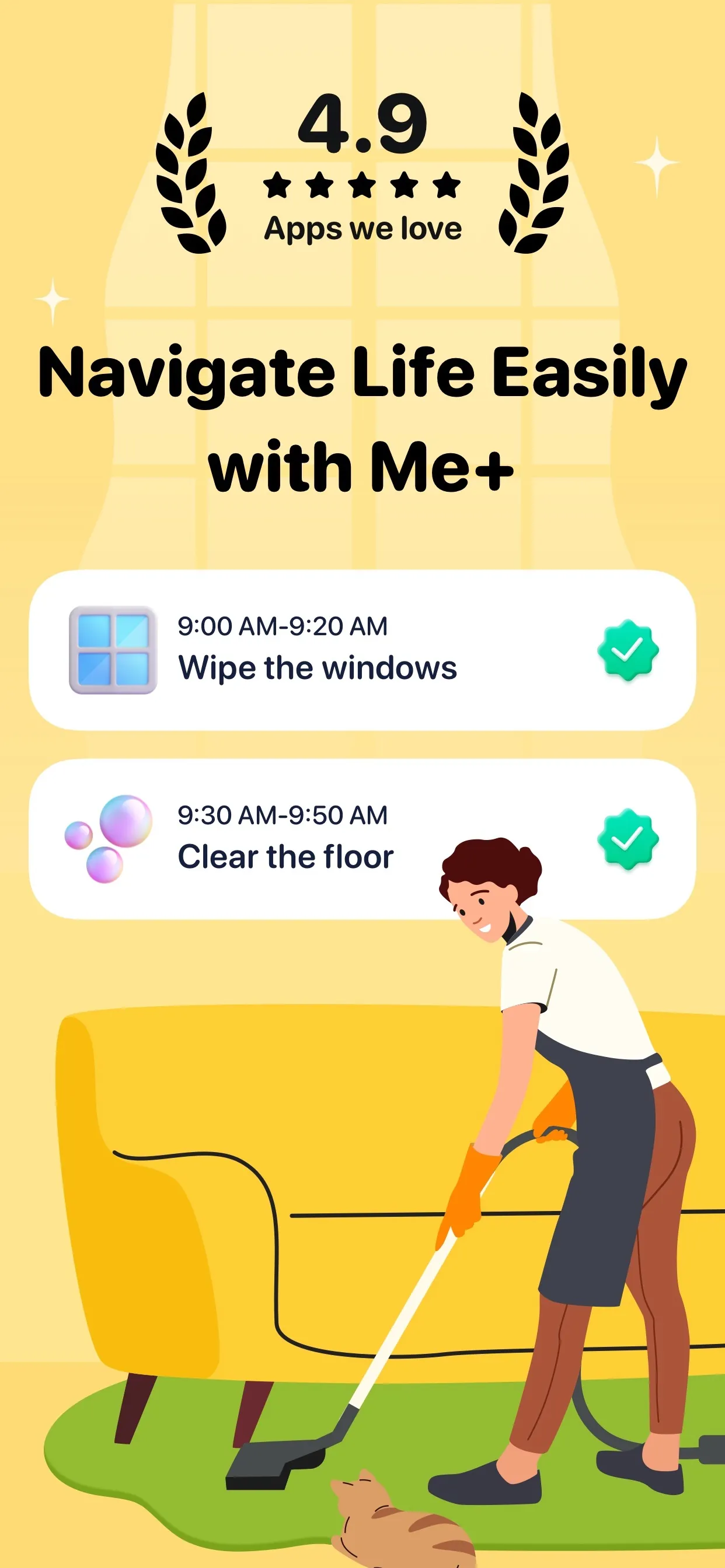 Me+ Lifestyle Routine iphone screenshot 1