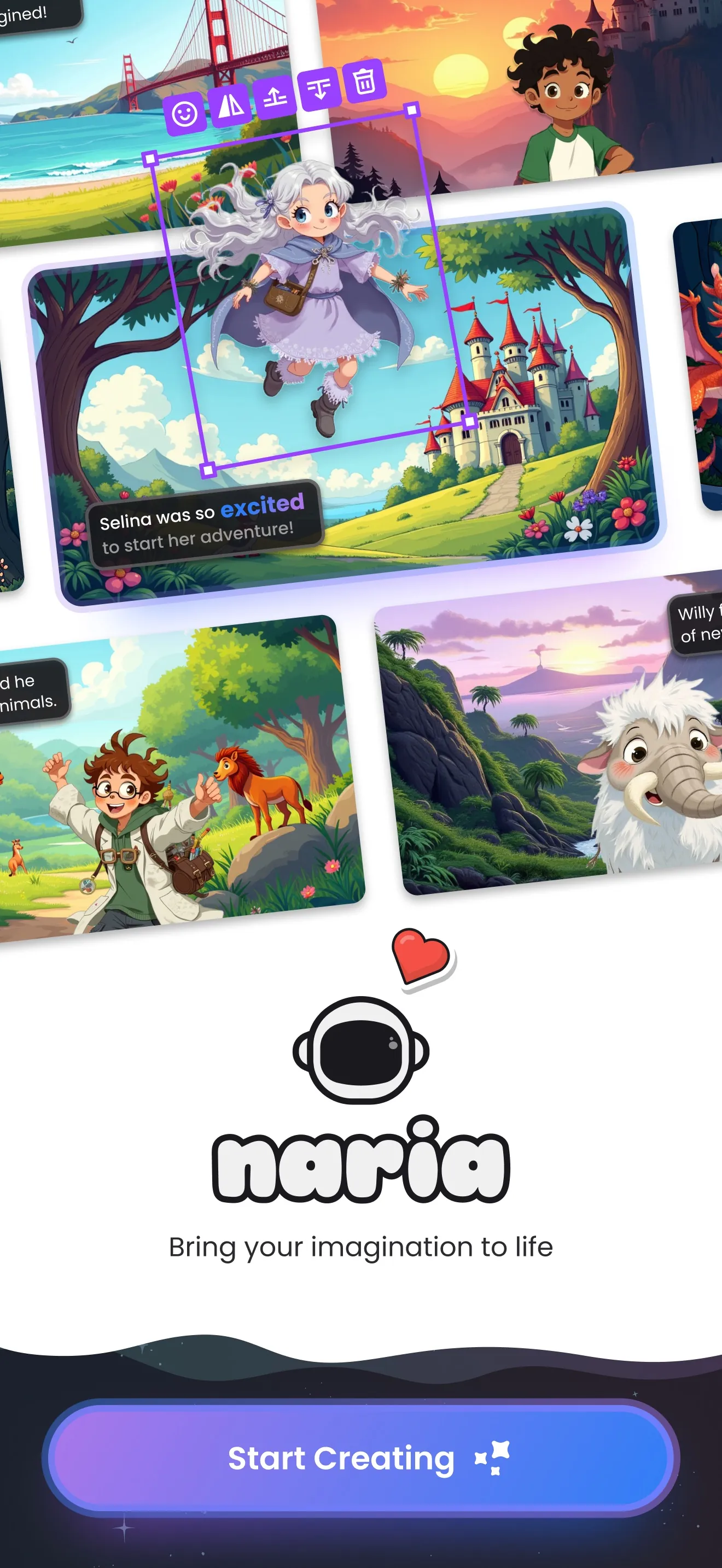Naria - Kids Storytelling iphone screenshot 1