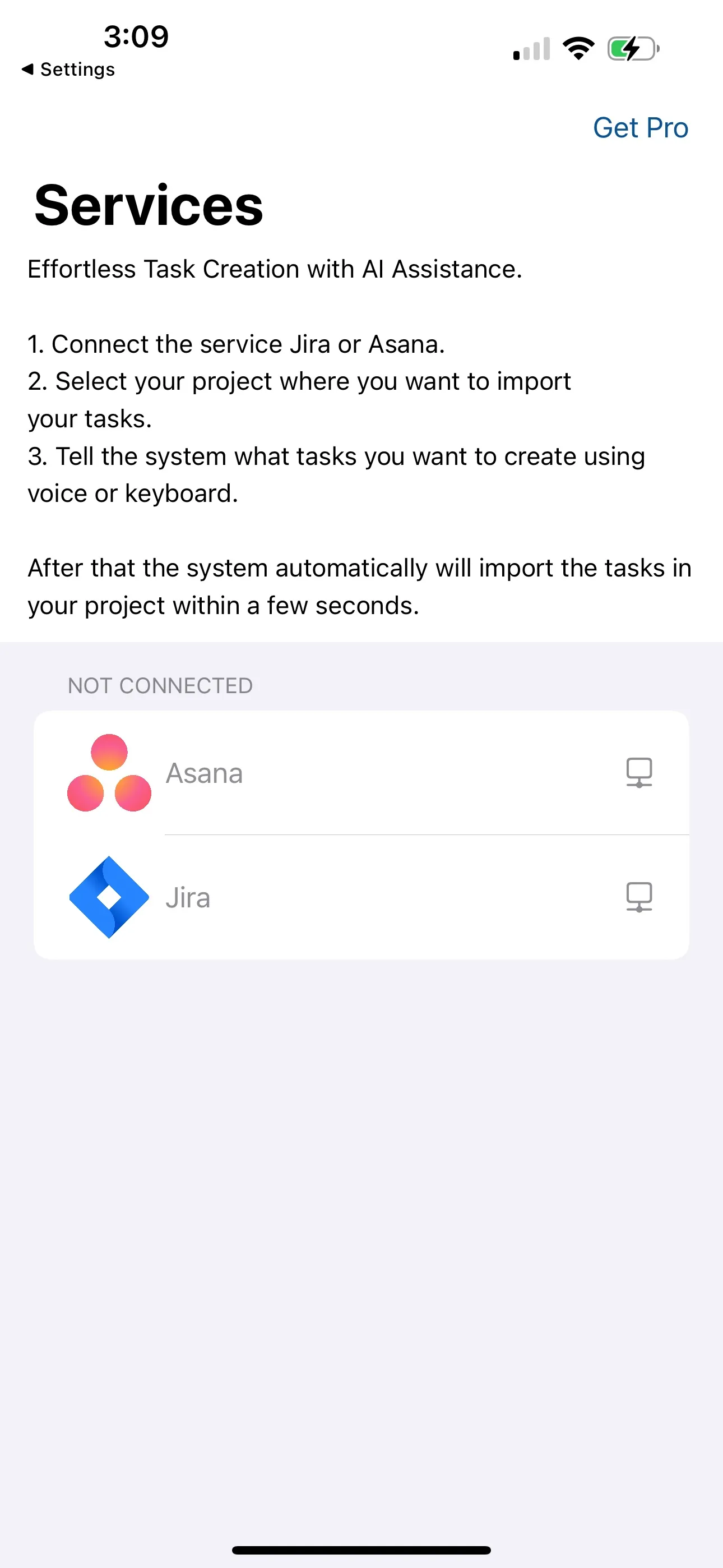 RapidTask AI powered task GPT iphone screenshot 1