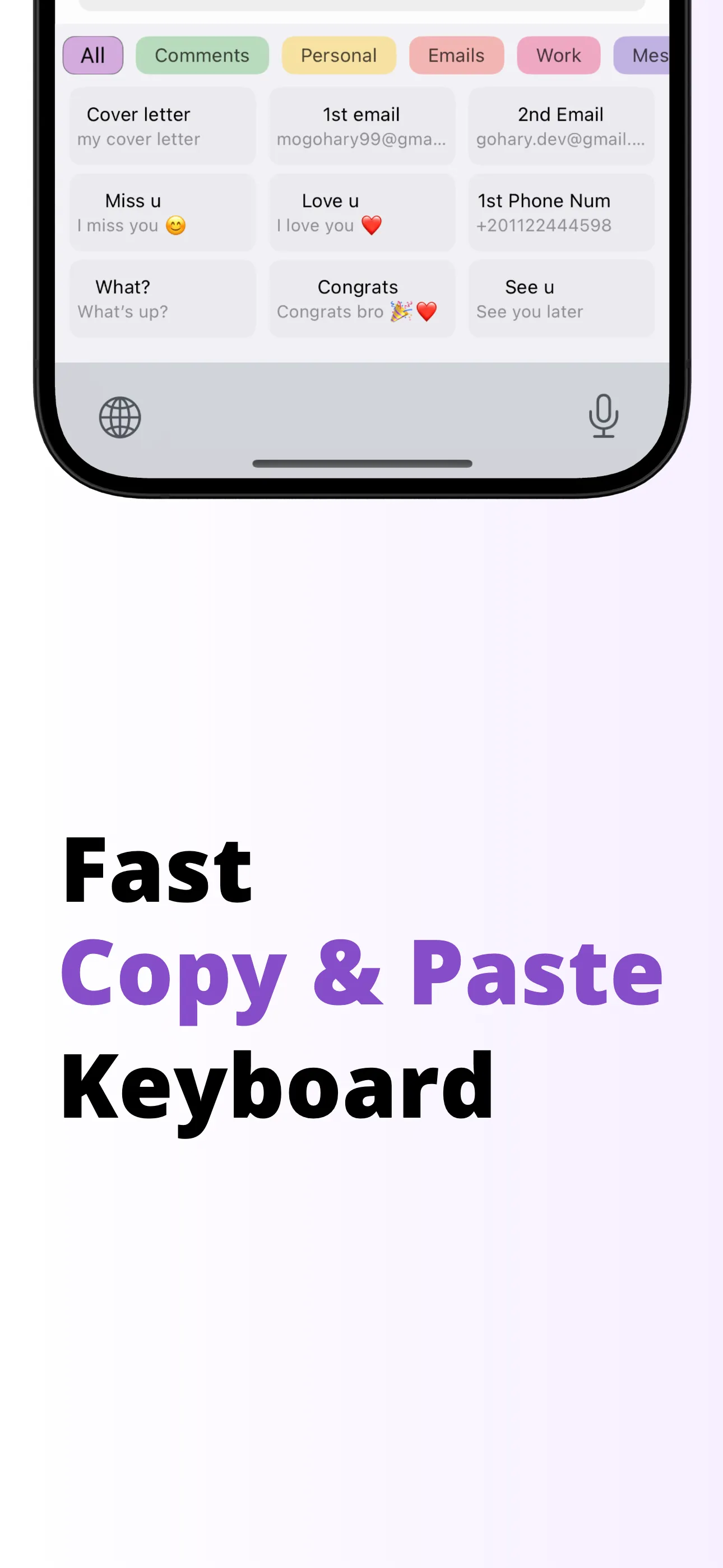 ClipyBoard AutoPaste Clipboard iphone screenshot 1