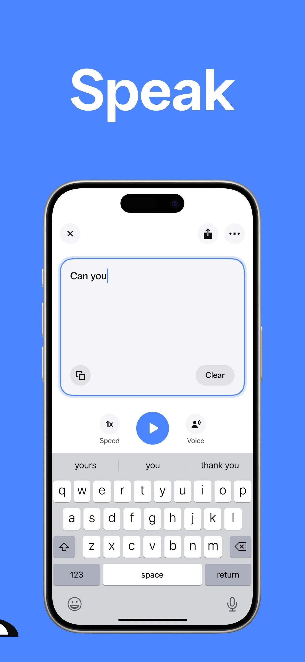 Speak4Me Text to Speech Reader iphone screenshot 2