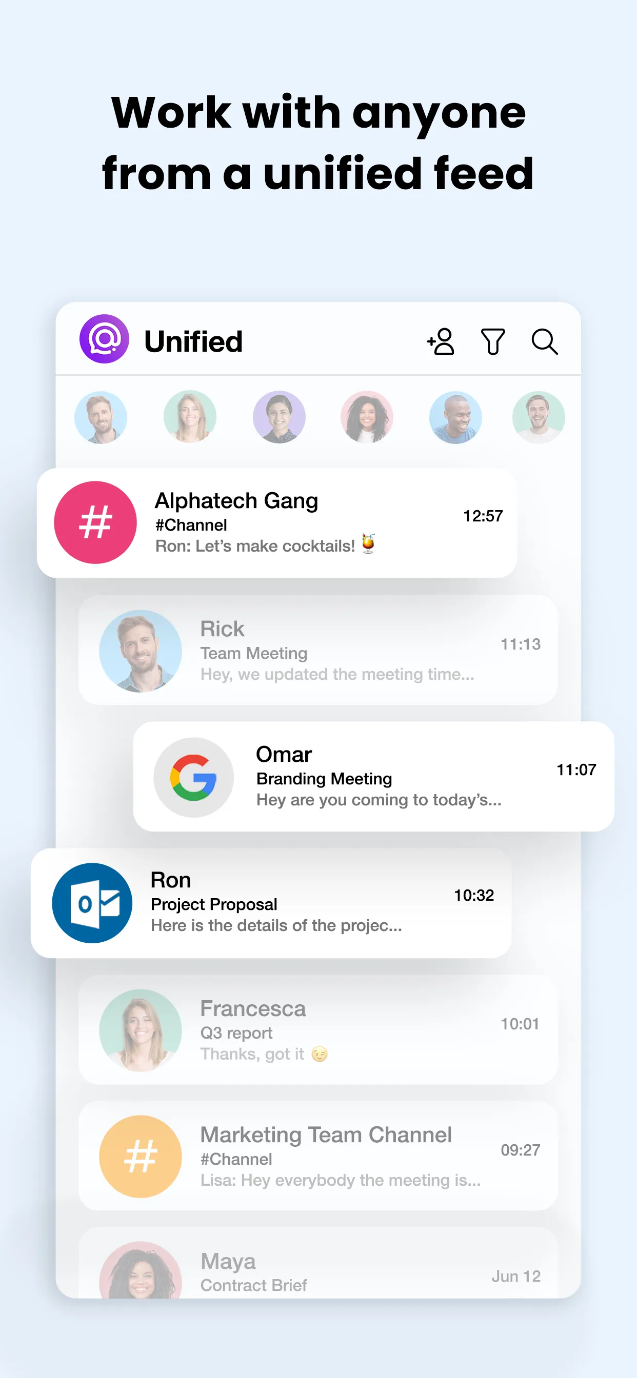 Spike: AI Email & Team Chat iphone screenshot 2