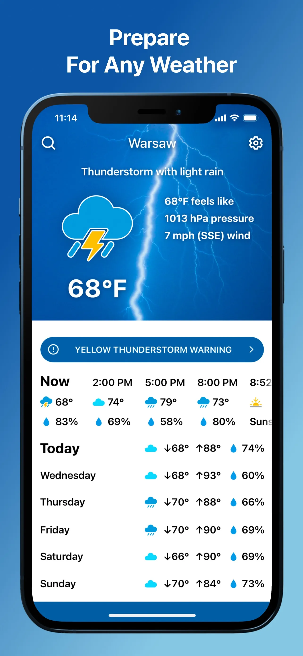 Weather and Climate Tracker iphone screenshot 1