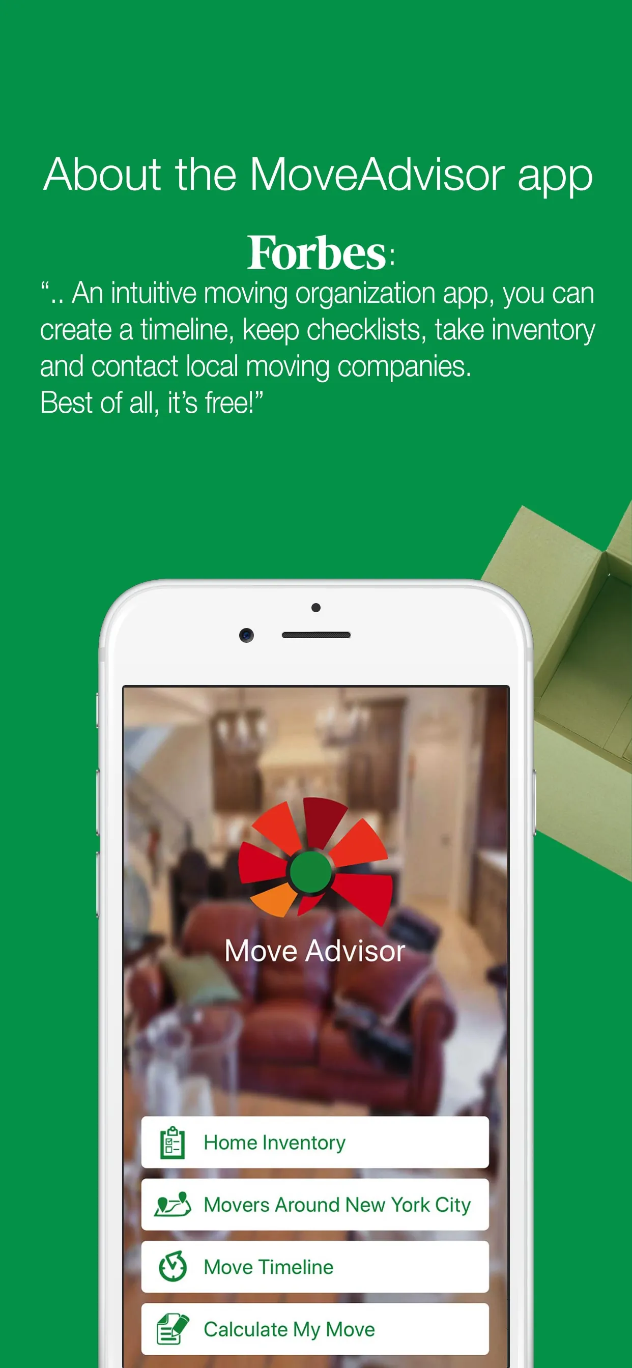 MoveAdvisor: Moving App iphone screenshot 1