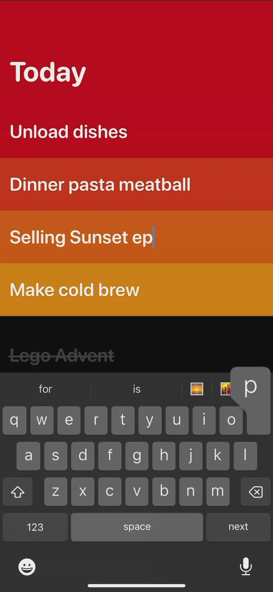 Clear: To Dos & Reminders iphone screenshot 1