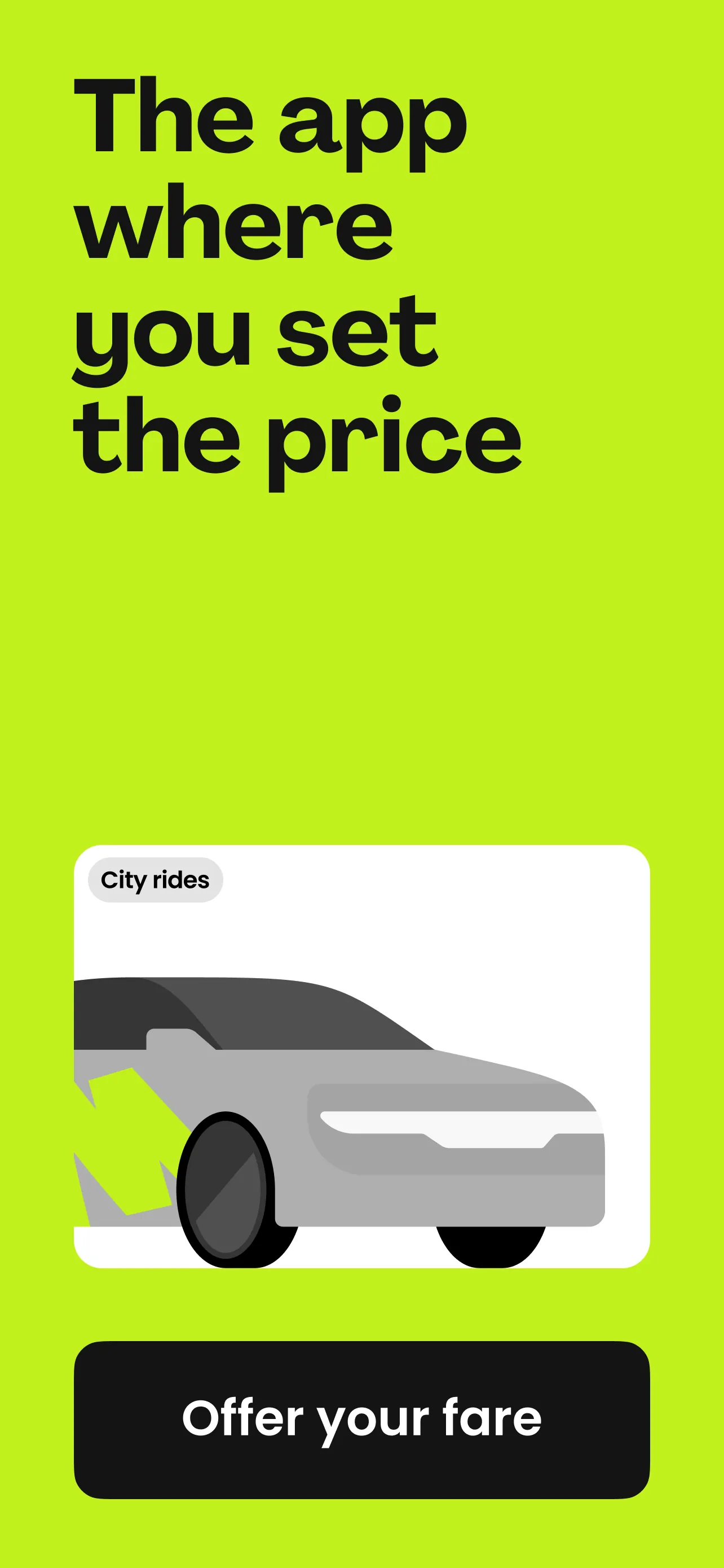 inDrive. Save on city rides iphone screenshot 1