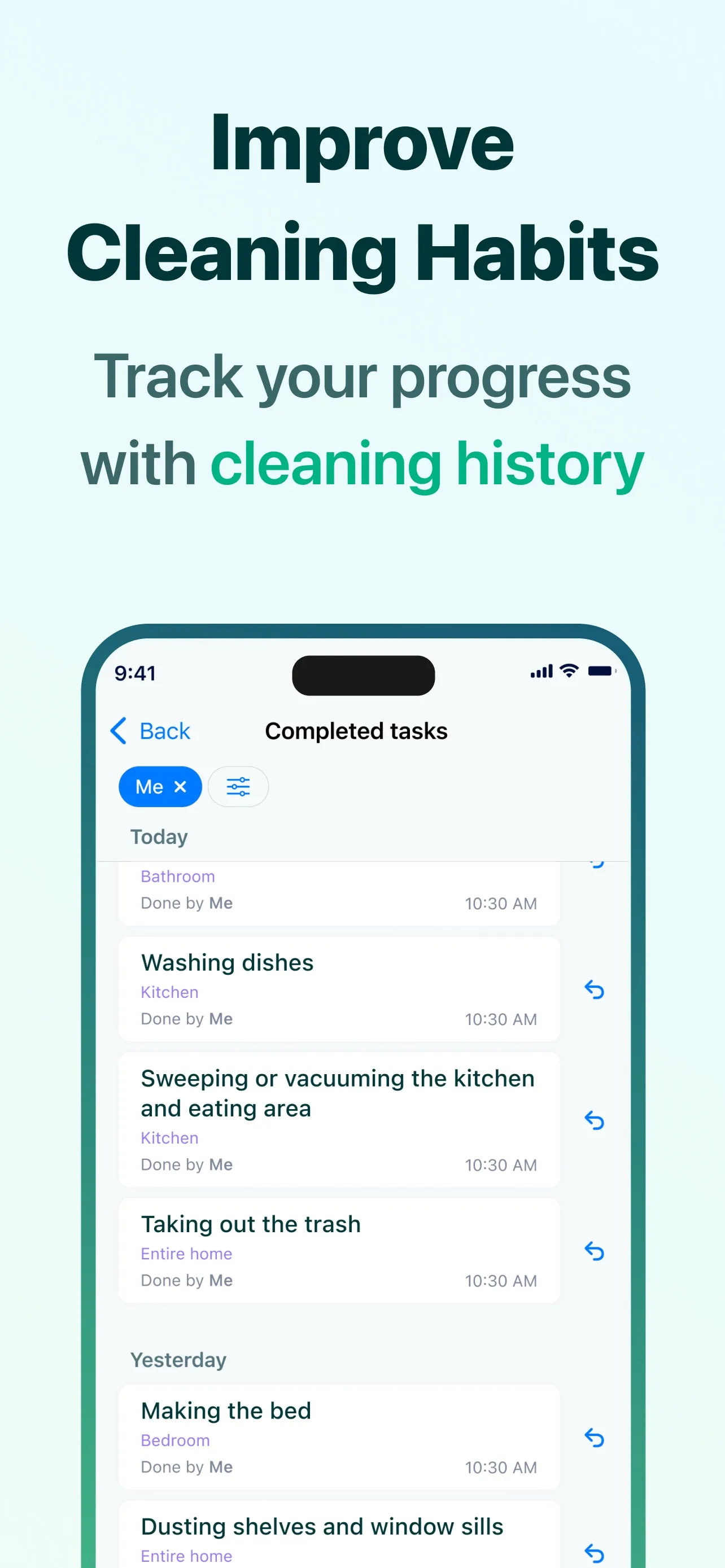 House Chores Cleaning Schedule iphone screenshot 8