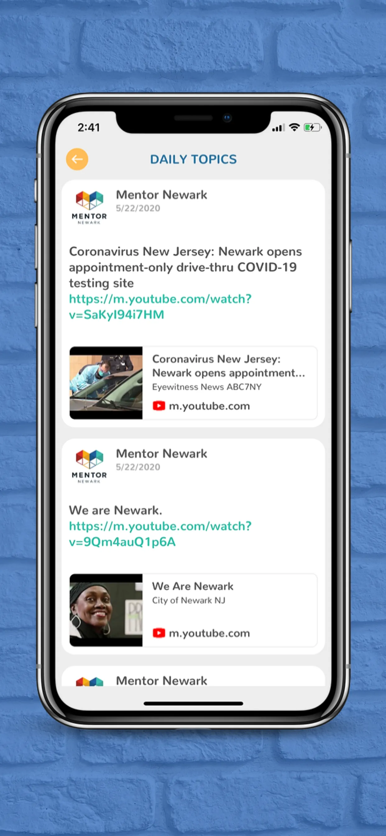 Mentor Newark iphone screenshot 3