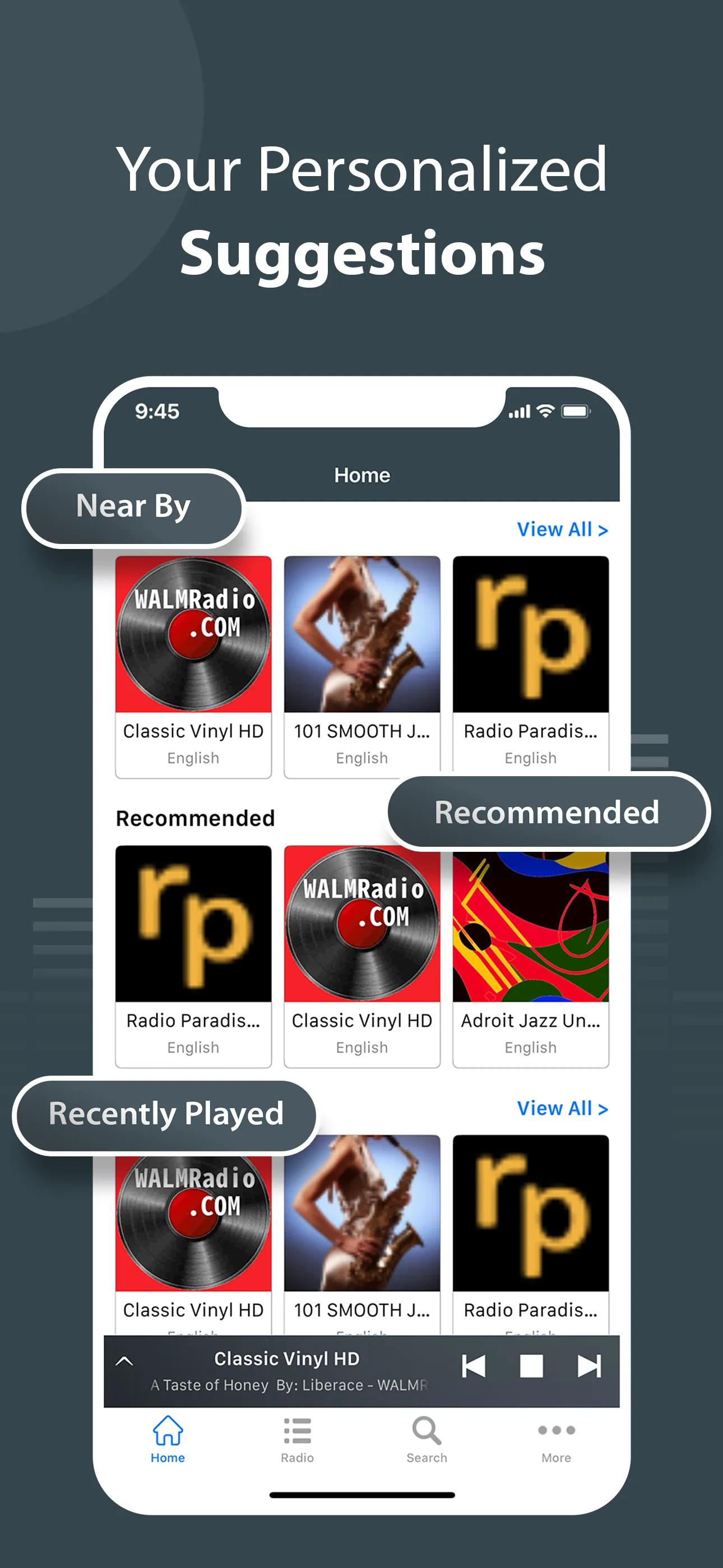 Radio Tuner - Live FM Stations iphone screenshot 3