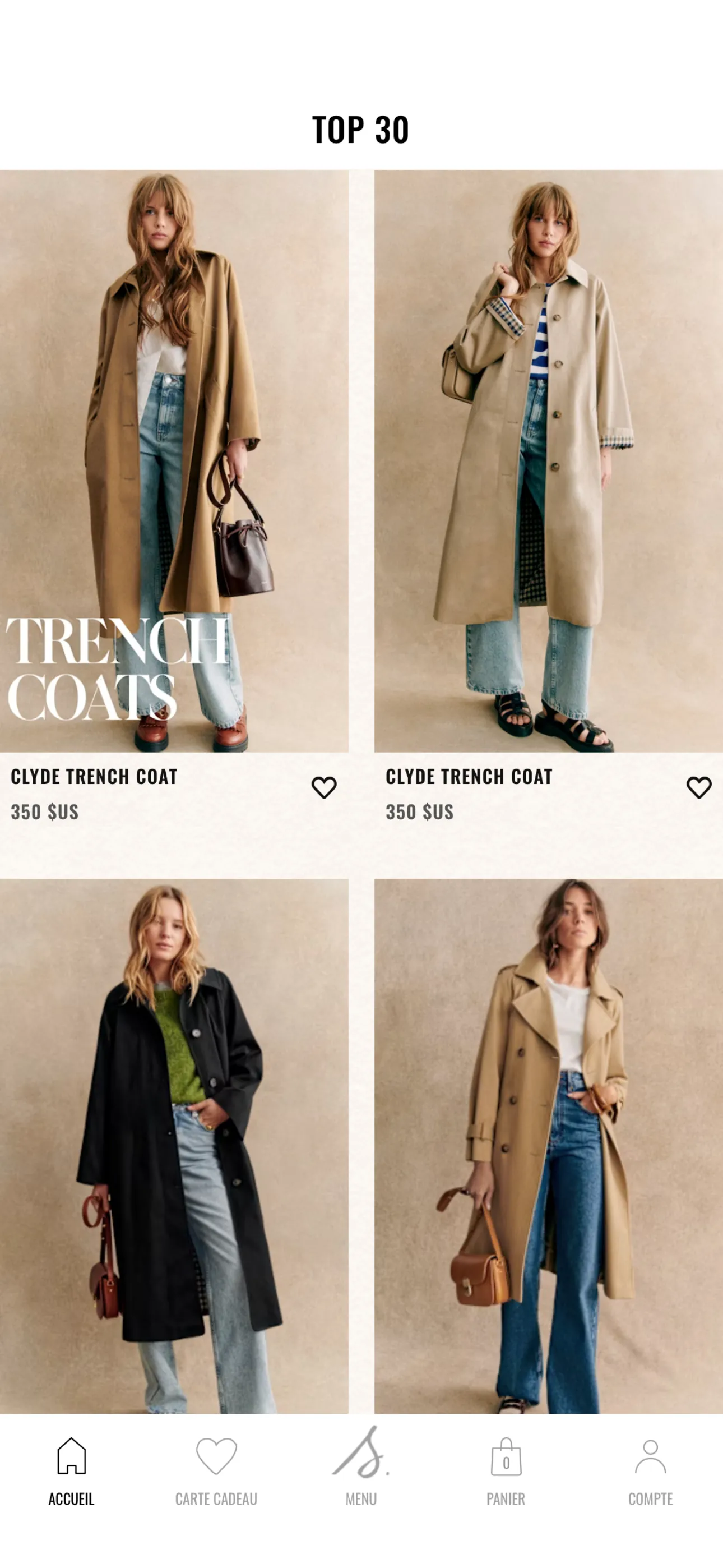 Sezane Fashion & Leather Goods iphone screenshot 3