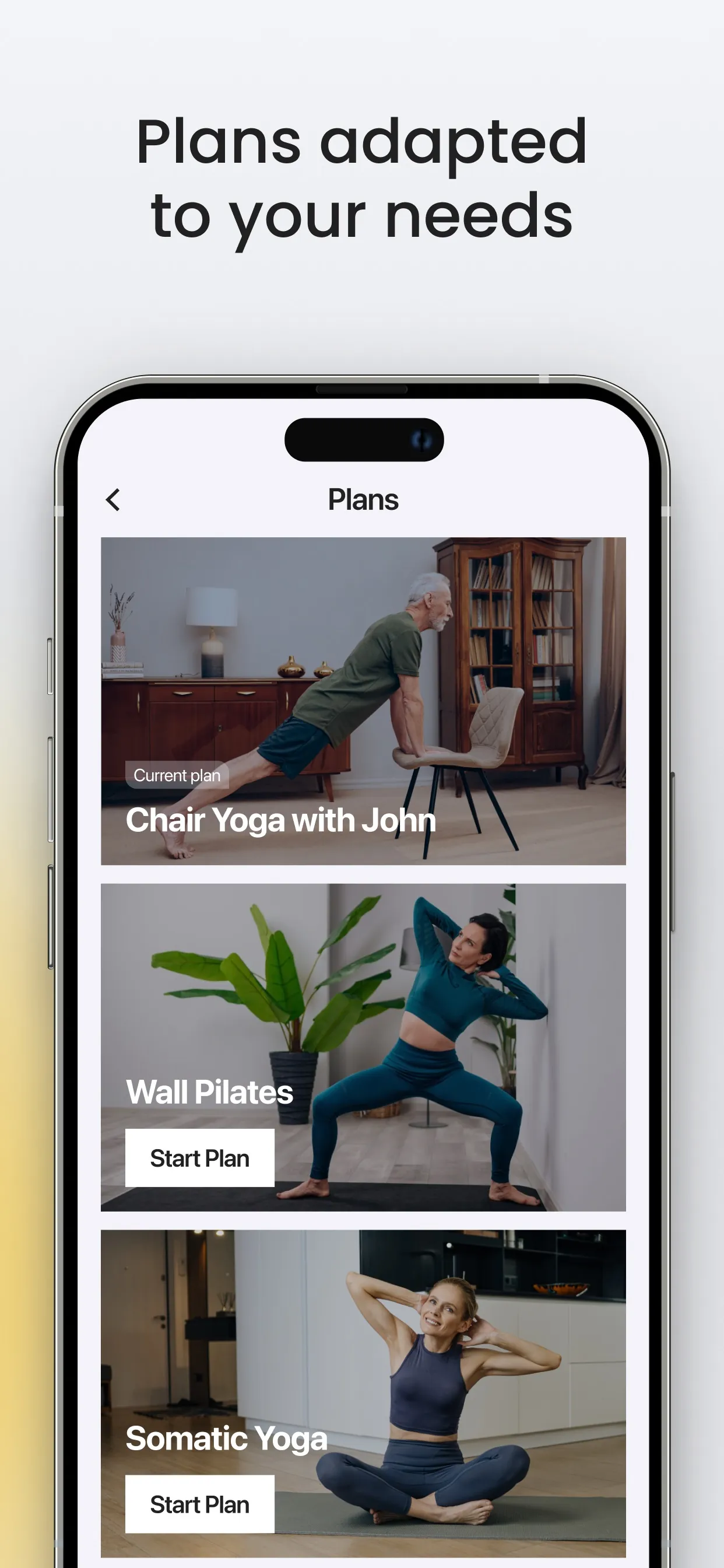 Yoga-Go: Chair Yoga & Pilates iphone screenshot 2