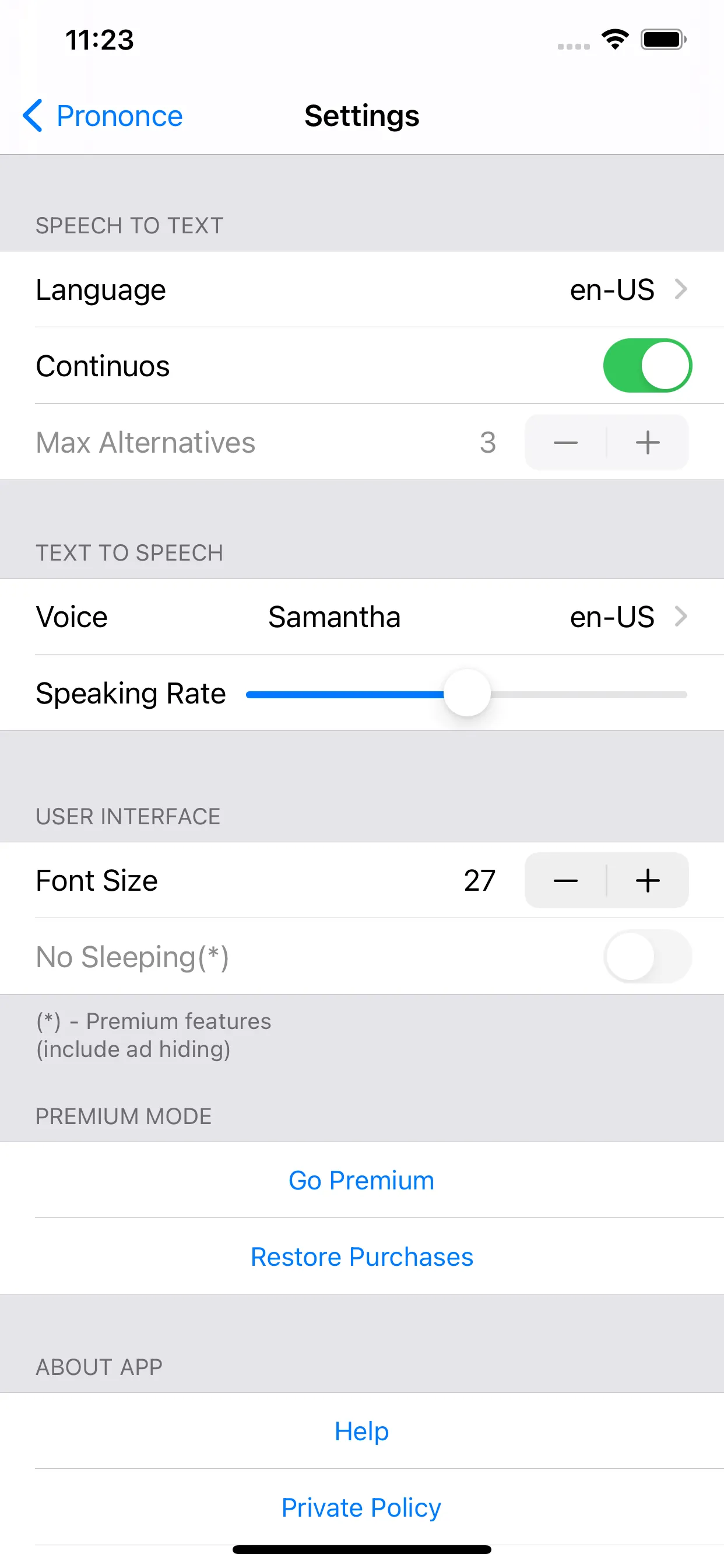 Pronunciation checker Prononce iphone screenshot 3