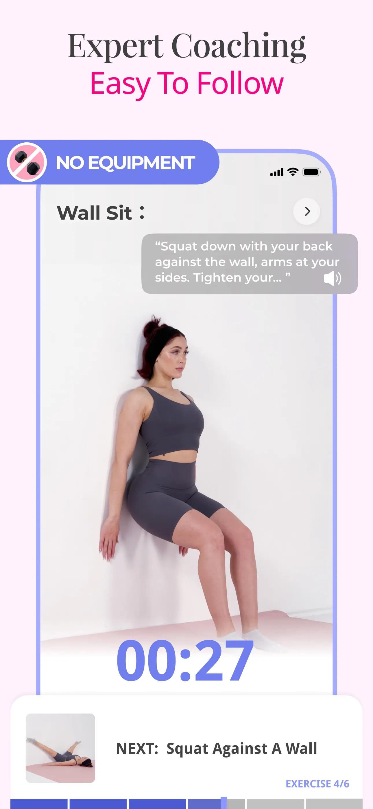 Wall Pilates Workout: WallFit iphone screenshot 4