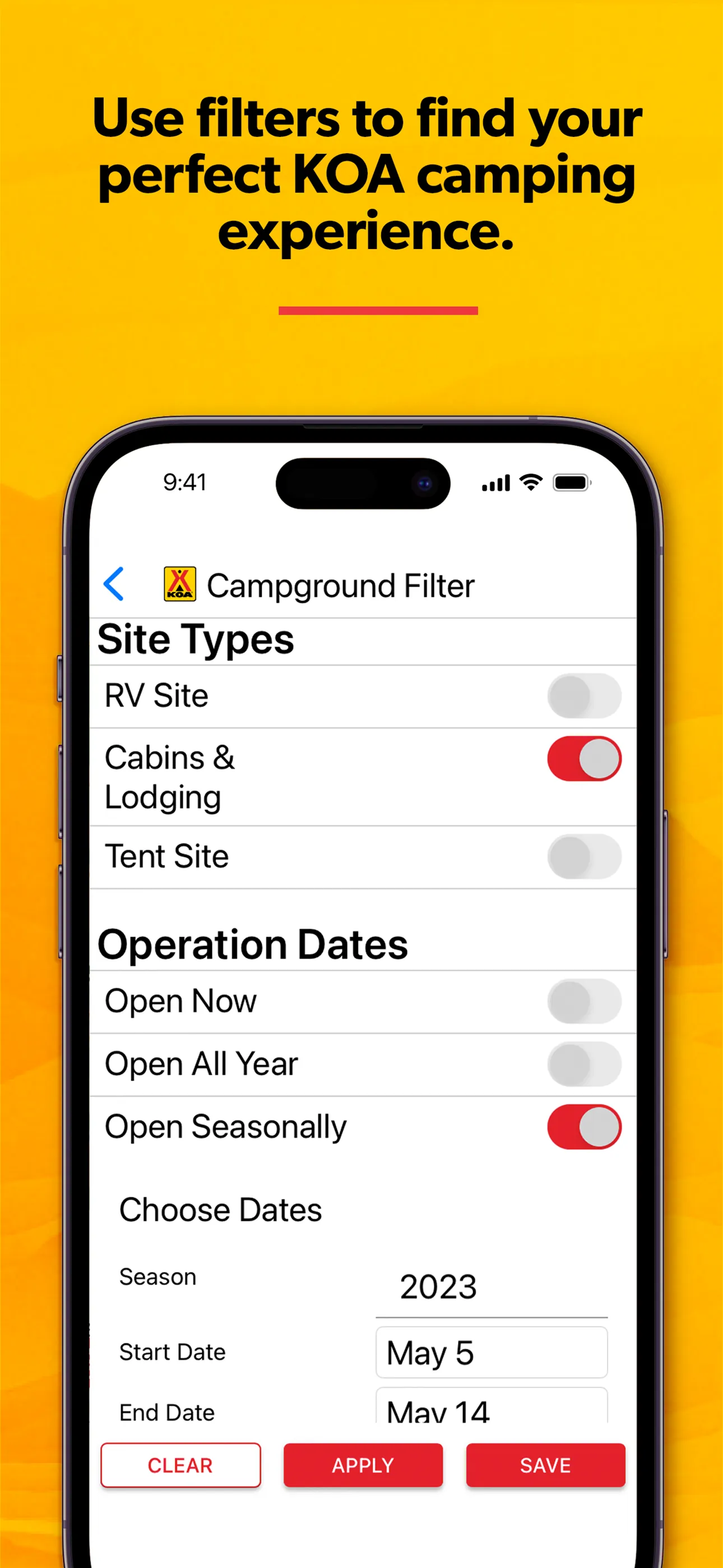 KOA | RV, Cabin & Tent Camping iphone screenshot 5