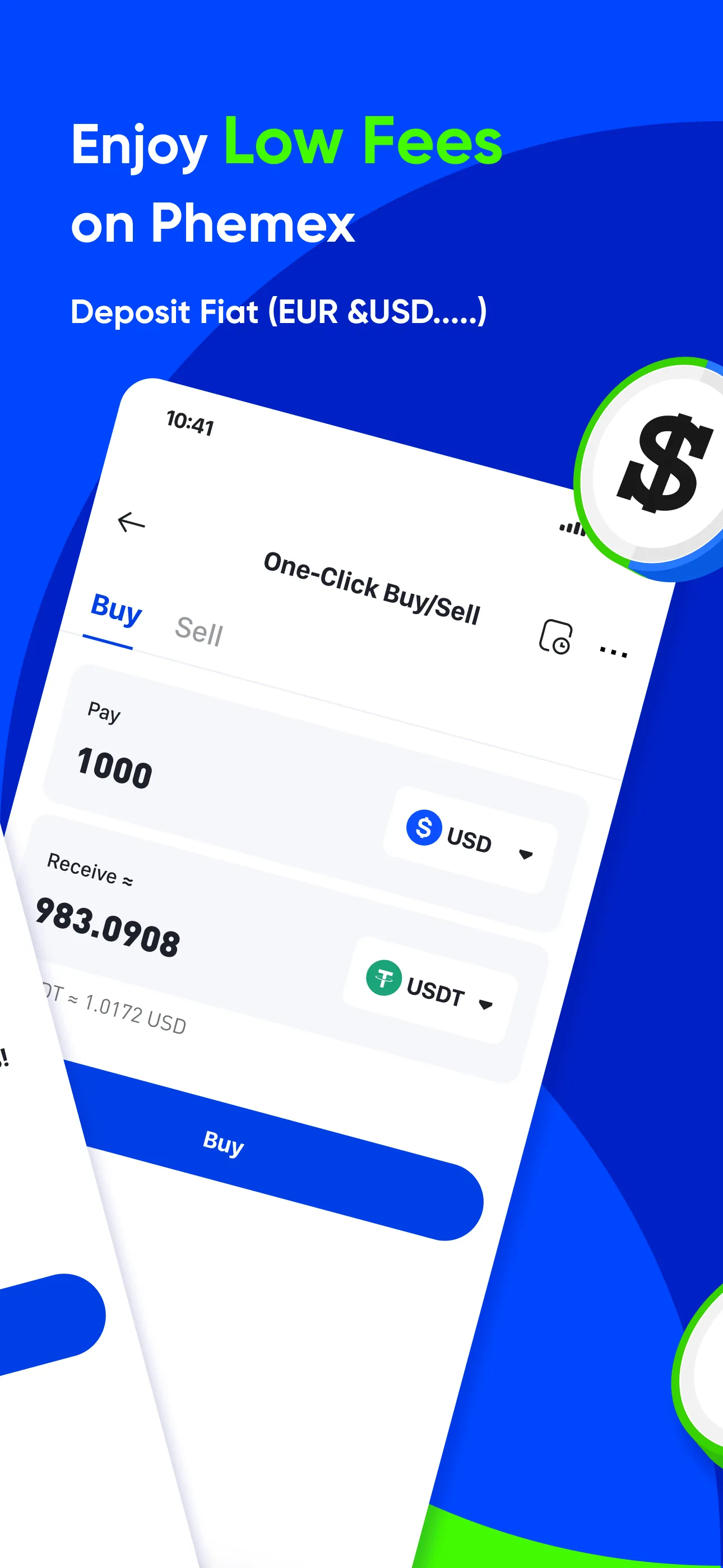 Phemex: Buy Bitcoin & Crypto iphone screenshot 2