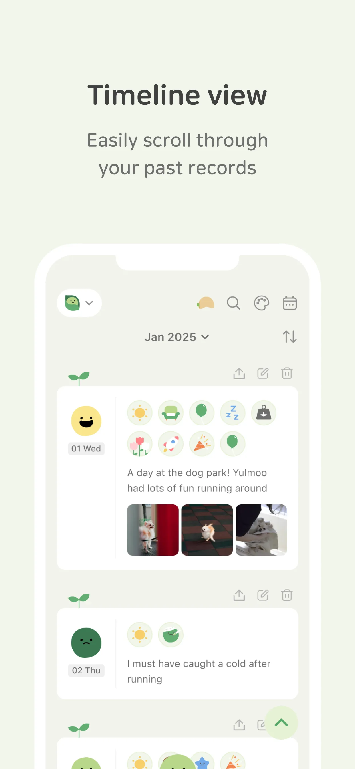DailyBean - simplest journal iphone screenshot 3