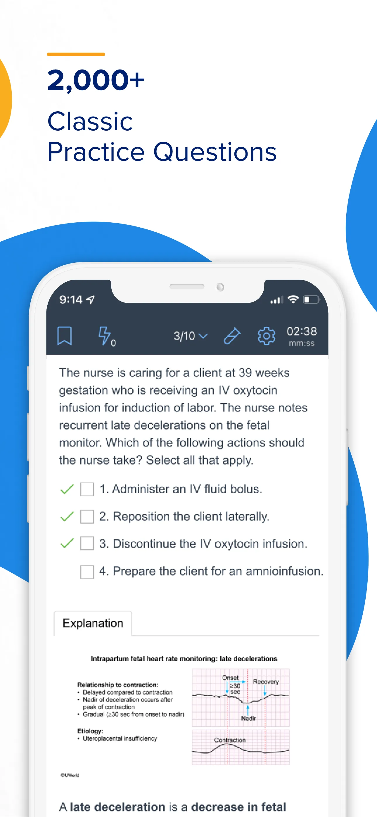 UWorld Nursing iphone screenshot 3
