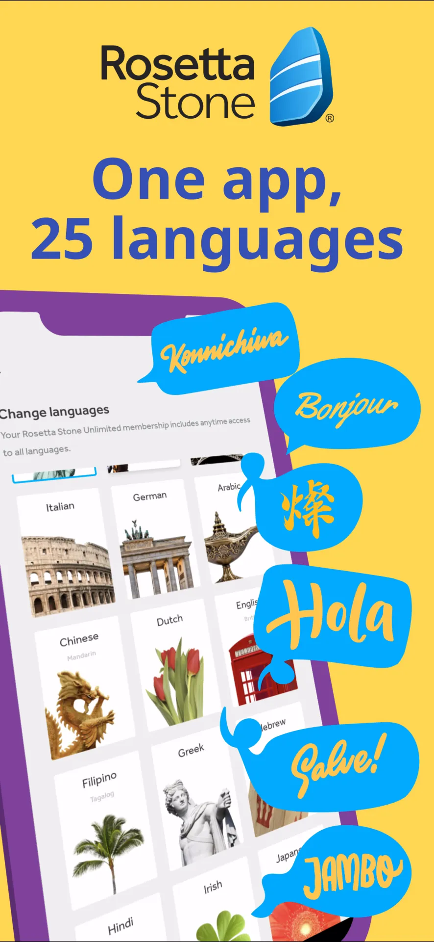Rosetta Stone: Learn Languages iphone screenshot 1