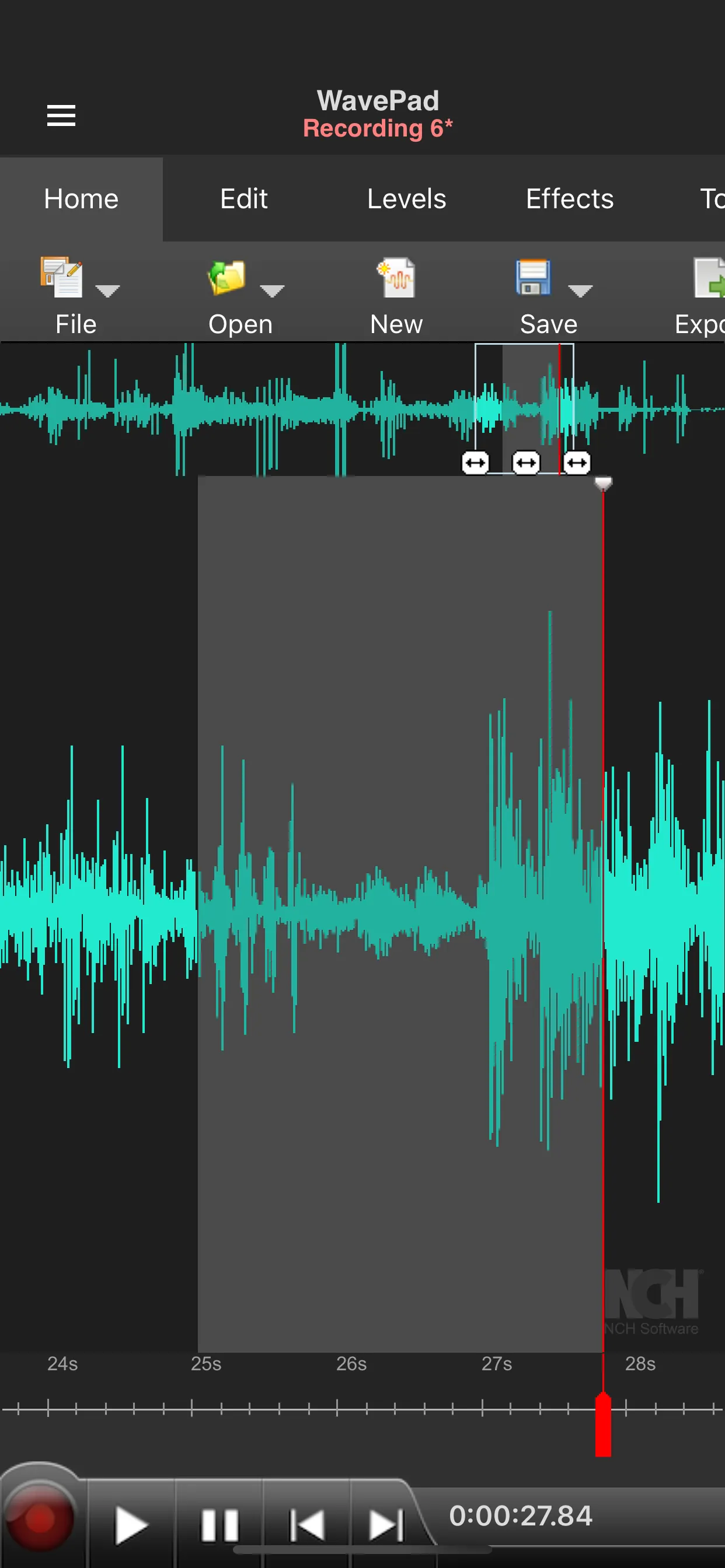 WavePad Music and Audio Editor iphone screenshot 1