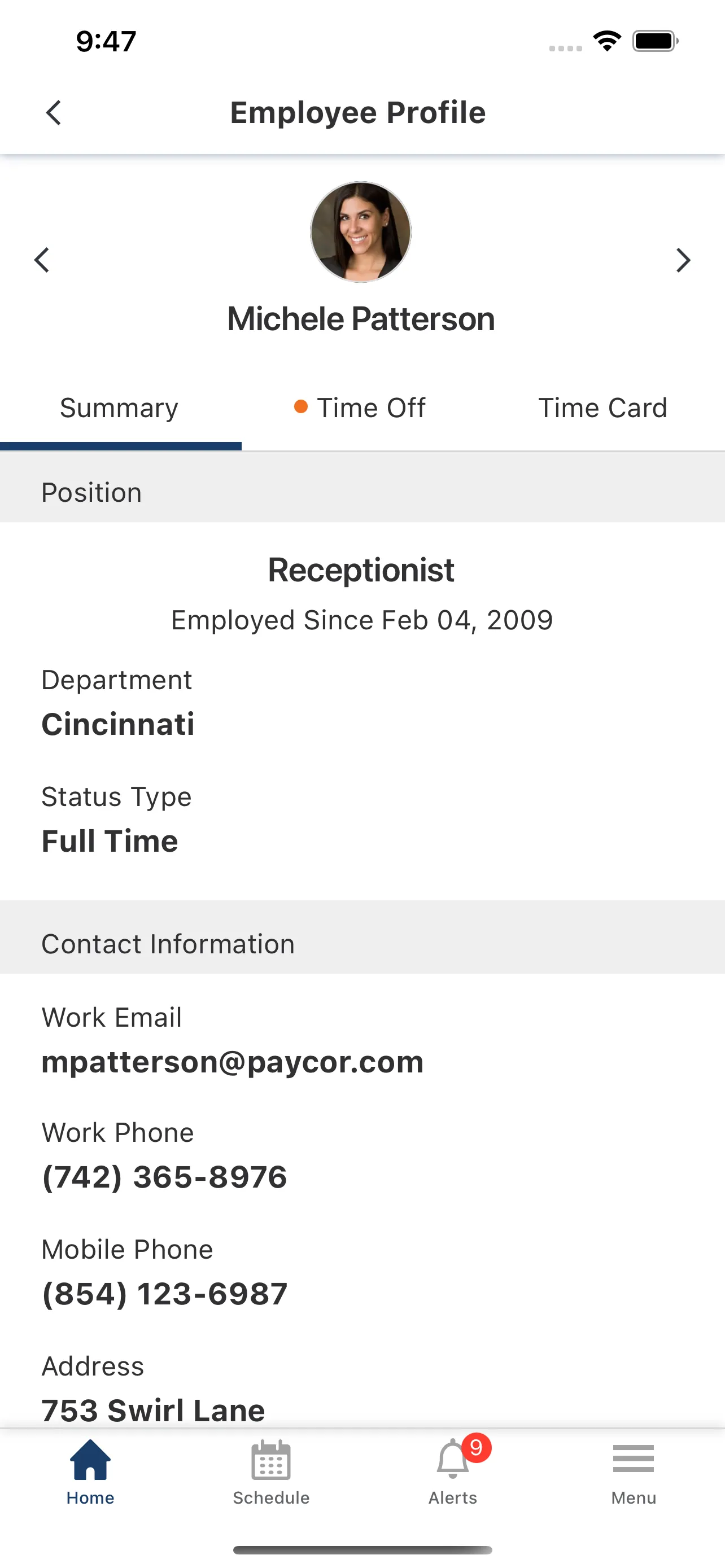 Paycor Mobile iphone screenshot 8